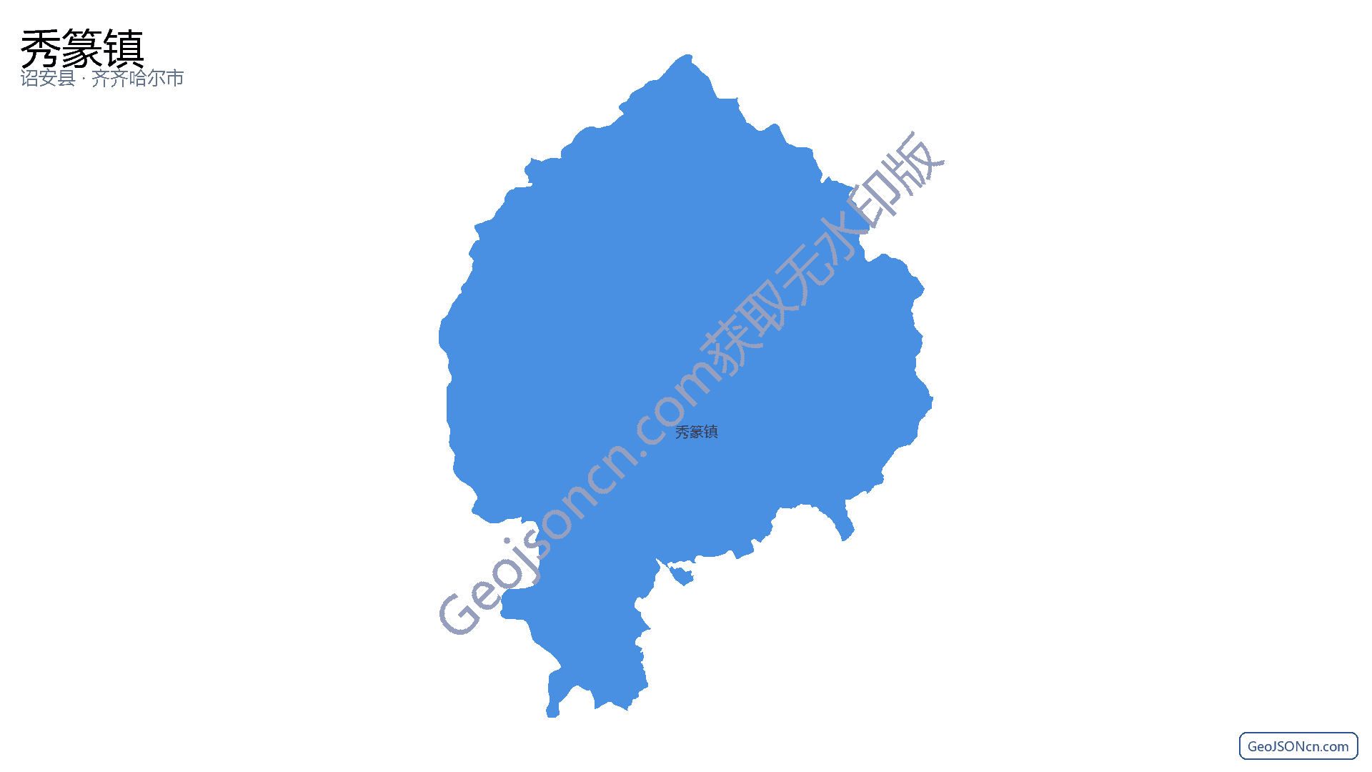 秀篆镇行政区划边界地图（诏安县·漳州市）,提供GeoJSON、SHP矢量边界数据下载及高清地图大图(PNG/JPG) - GeoJSONcn.com