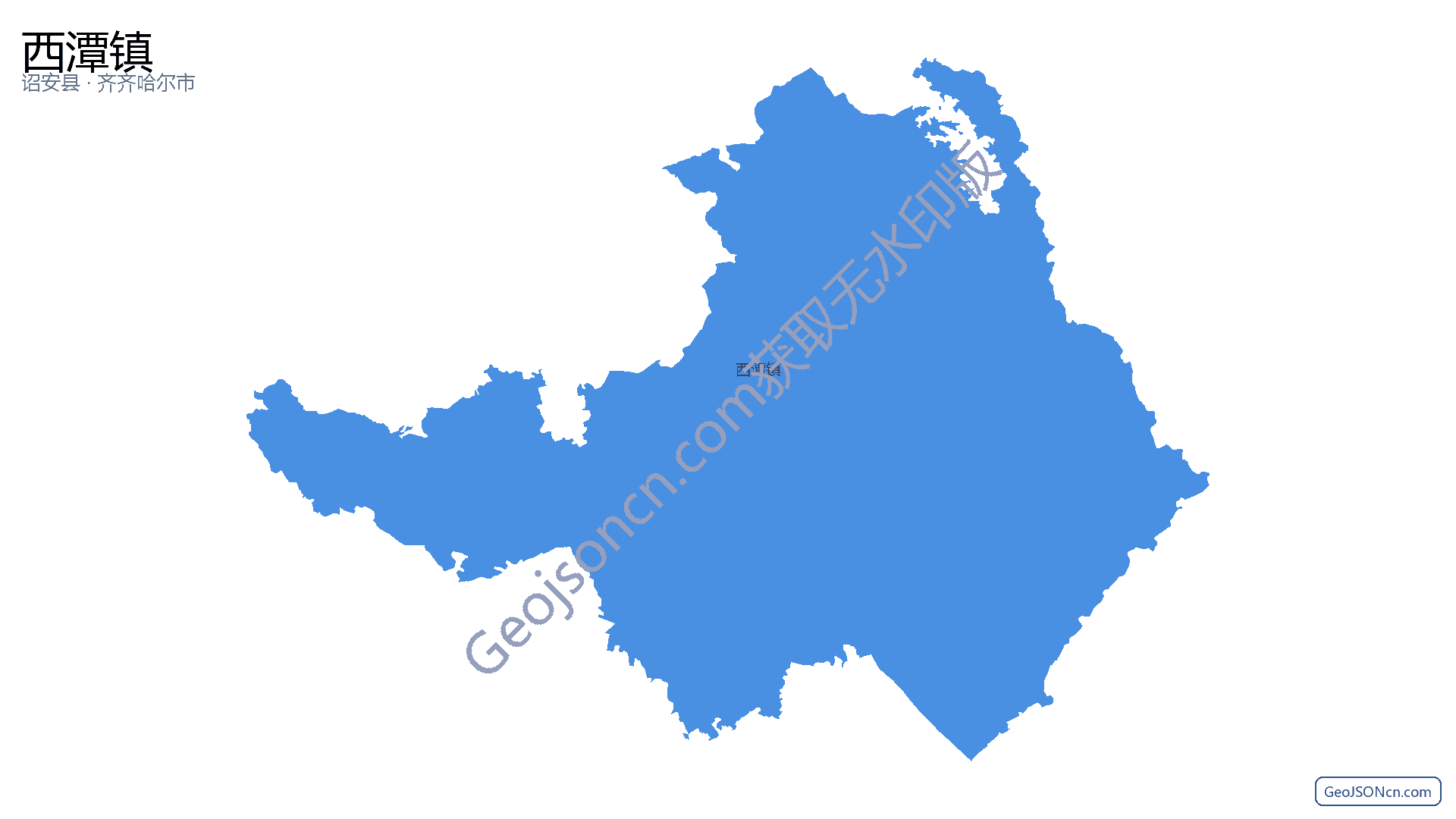 西潭镇行政区划边界地图（诏安县·漳州市）,提供GeoJSON、SHP矢量边界数据下载及高清地图大图(PNG/JPG) - GeoJSONcn.com