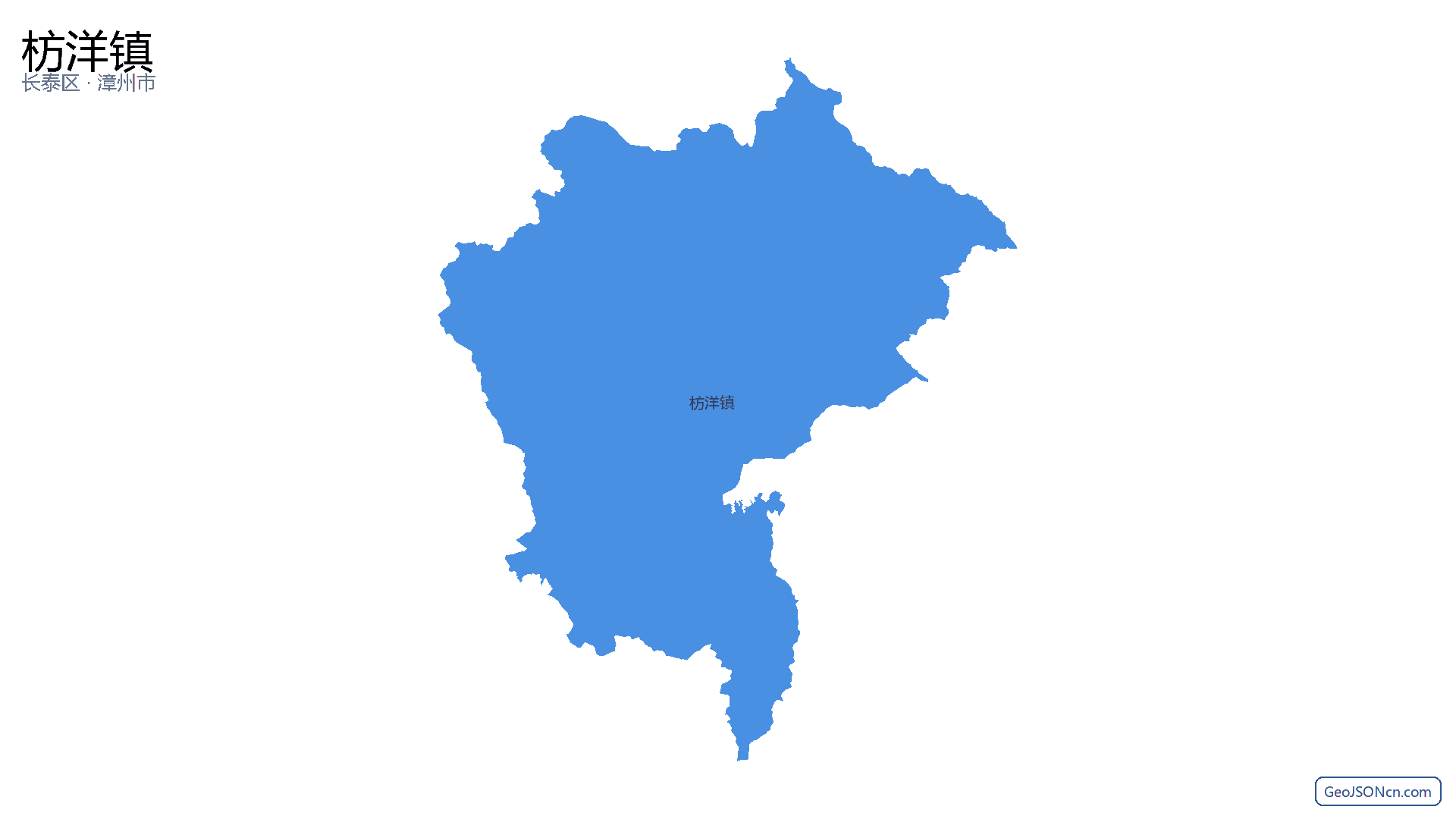 枋洋镇行政区划边界地图(长泰区·漳州市),提供GeoJSON、SHP矢量边界数据下载及高清地图大图(PNG/JPG) - GeoJSONcn.com