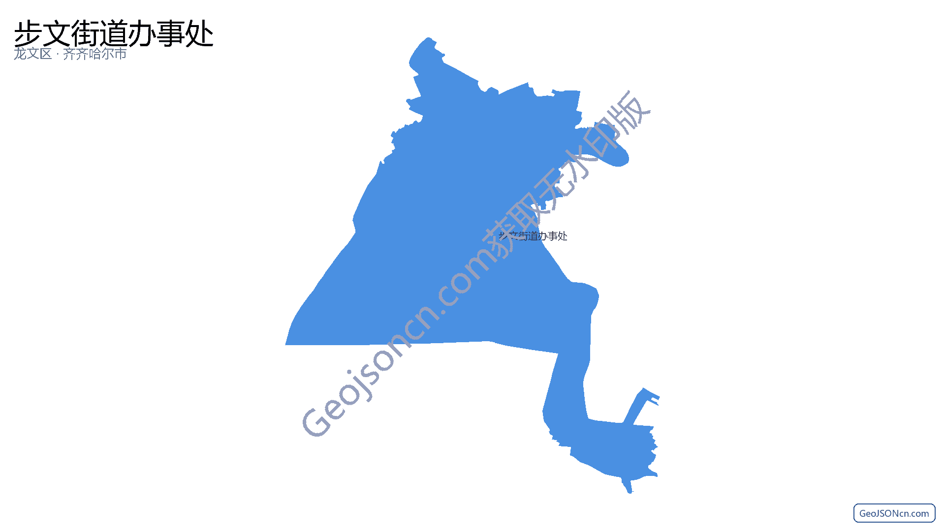 步文街道办事处行政区划边界地图（龙文区·漳州市）,提供GeoJSON、SHP矢量边界数据下载及高清地图大图(PNG/JPG) - GeoJSONcn.com