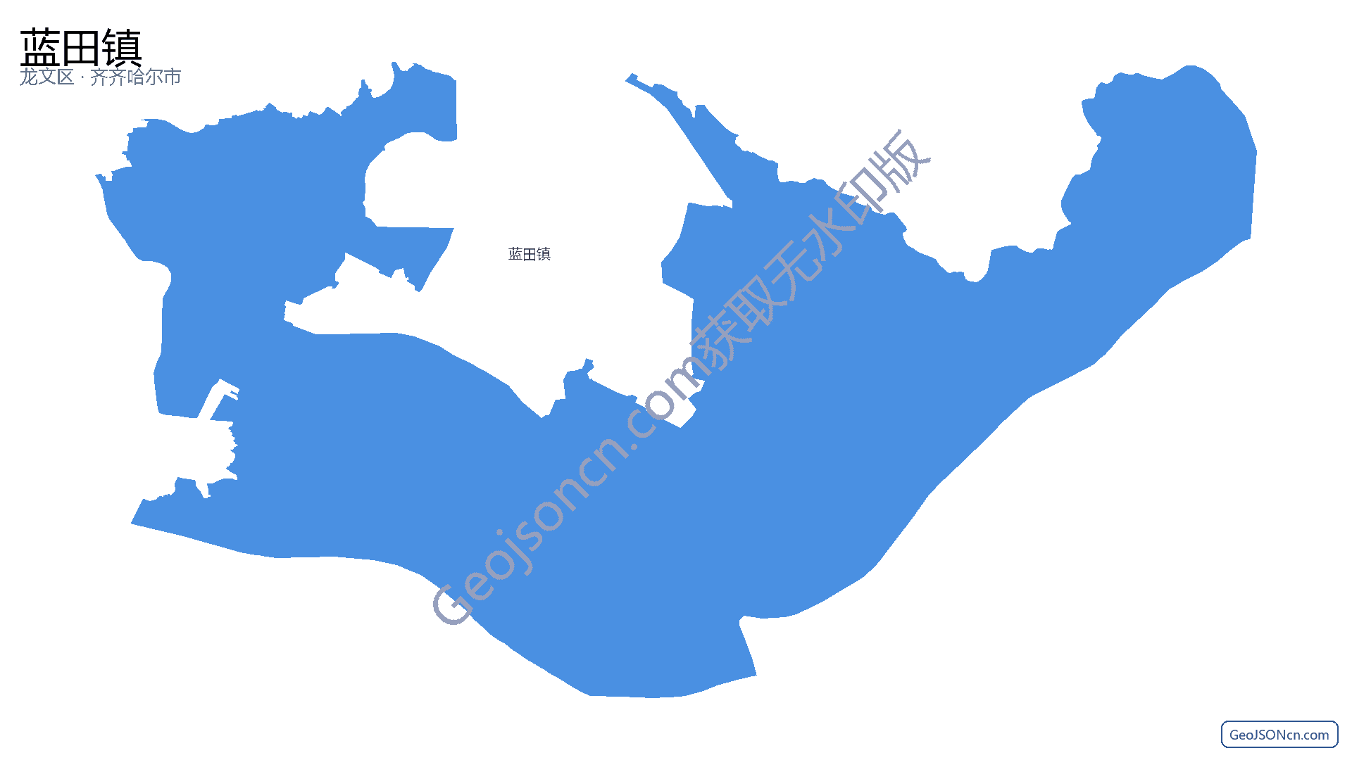 蓝田镇行政区划边界地图(龙文区·漳州市),提供GeoJSON、SHP矢量边界数据下载及高清地图大图(PNG/JPG) - GeoJSONcn.com