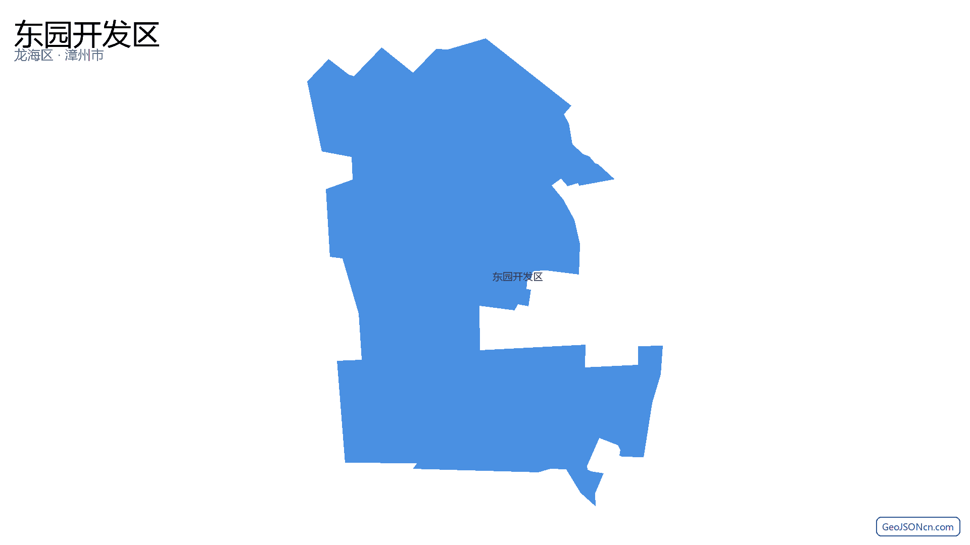 东园开发区行政区划边界地图(龙海区·漳州市),提供GeoJSON、SHP矢量边界数据下载及高清地图大图(PNG/JPG) - GeoJSONcn.com