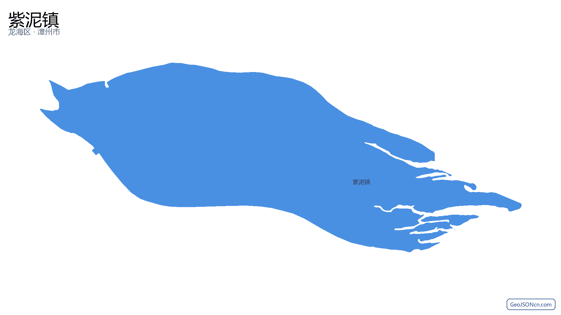 紫泥镇行政区划边界地图（龙海区·漳州市）,提供GeoJSON、SHP矢量边界数据下载及高清地图大图(PNG/JPG) - GeoJSONcn.com
