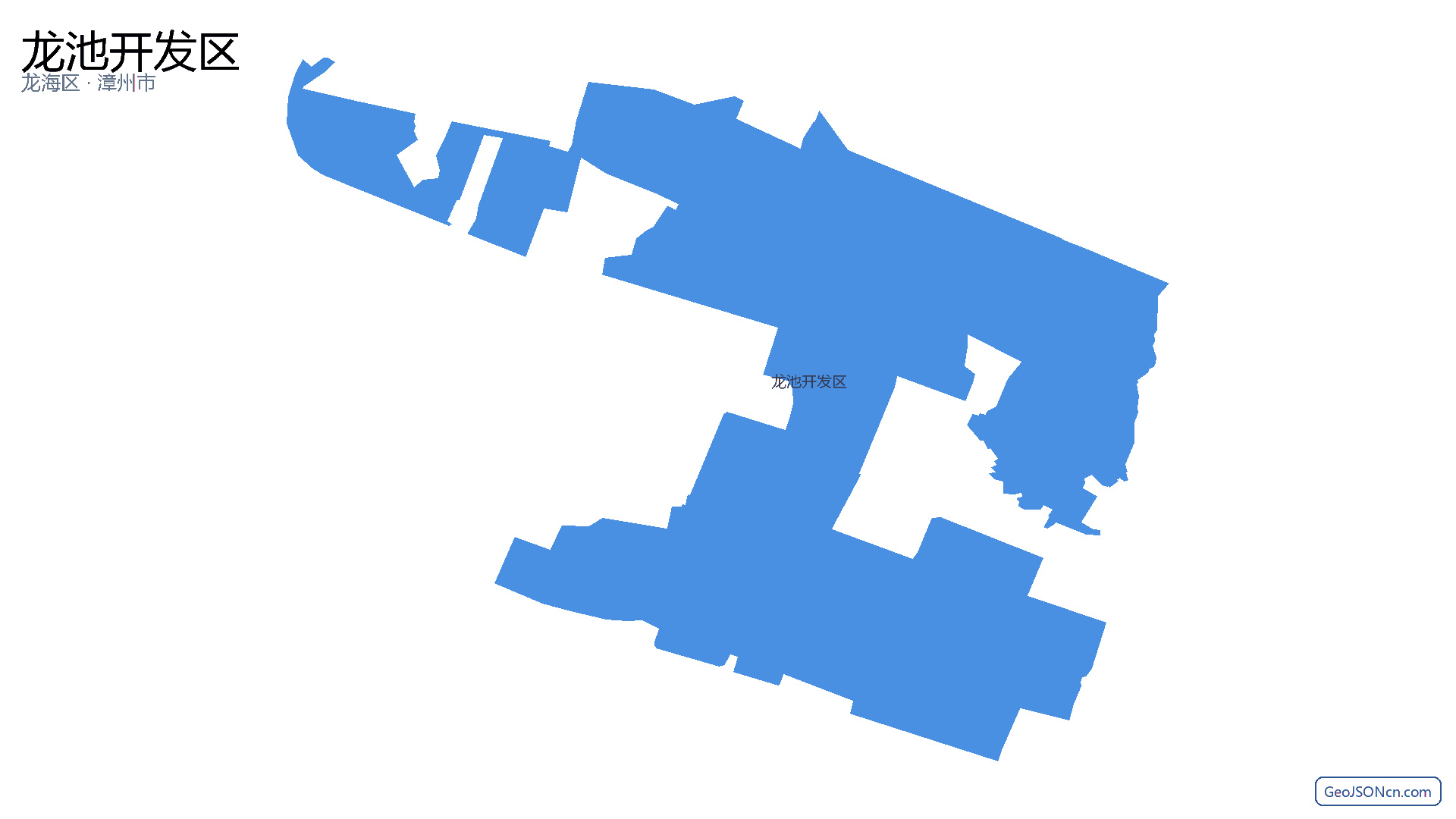 龙池开发区行政区划边界地图(龙海区·漳州市),提供GeoJSON、SHP矢量边界数据下载及高清地图大图(PNG/JPG) - GeoJSONcn.com