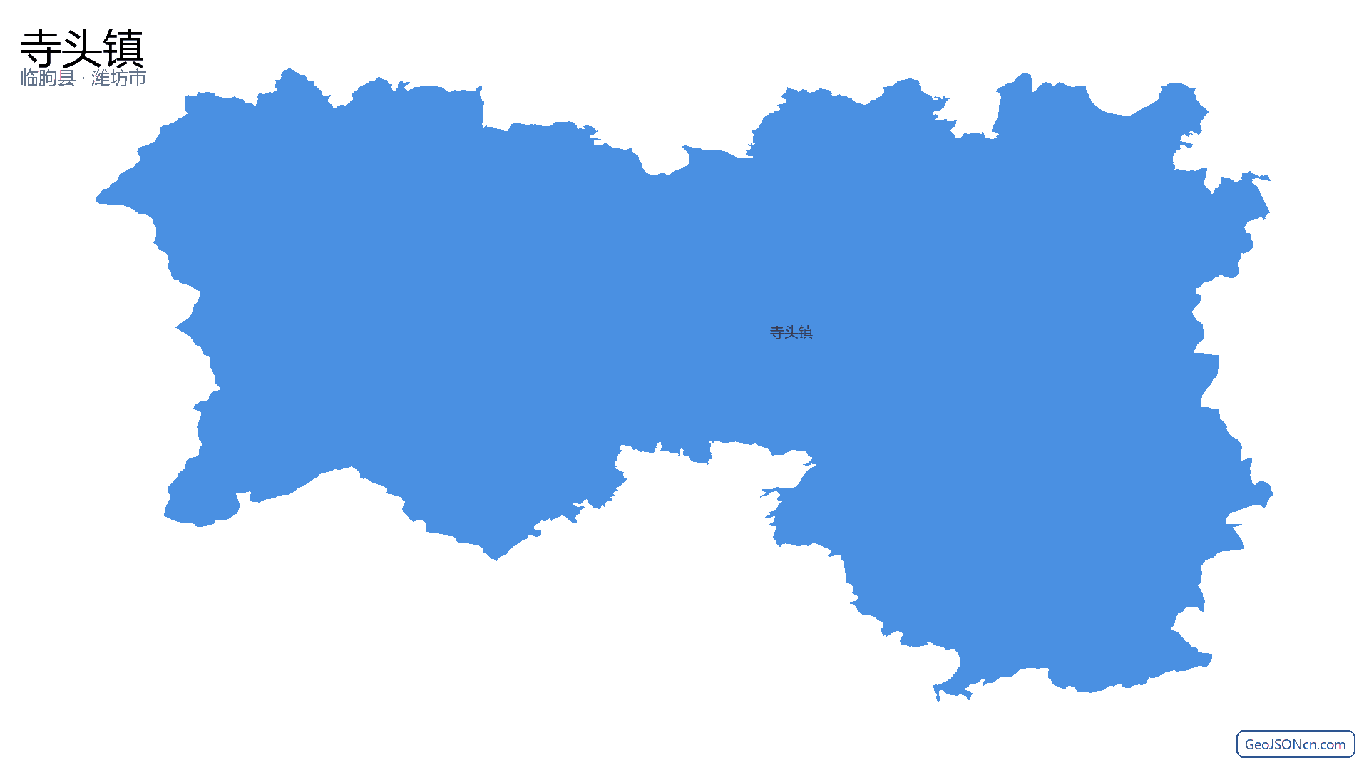 寺头镇行政区划边界地图（临朐县·潍坊市）,提供GeoJSON、SHP矢量边界数据下载及高清地图大图(PNG/JPG) - GeoJSONcn.com