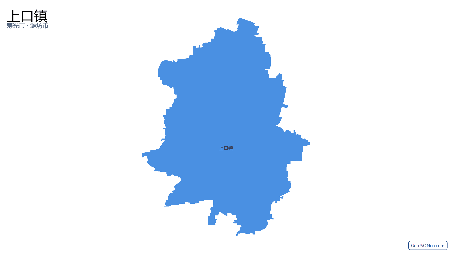 上口镇行政区划边界地图(寿光市·潍坊市),提供GeoJSON、SHP矢量边界数据下载及高清地图大图(PNG/JPG) - GeoJSONcn.com