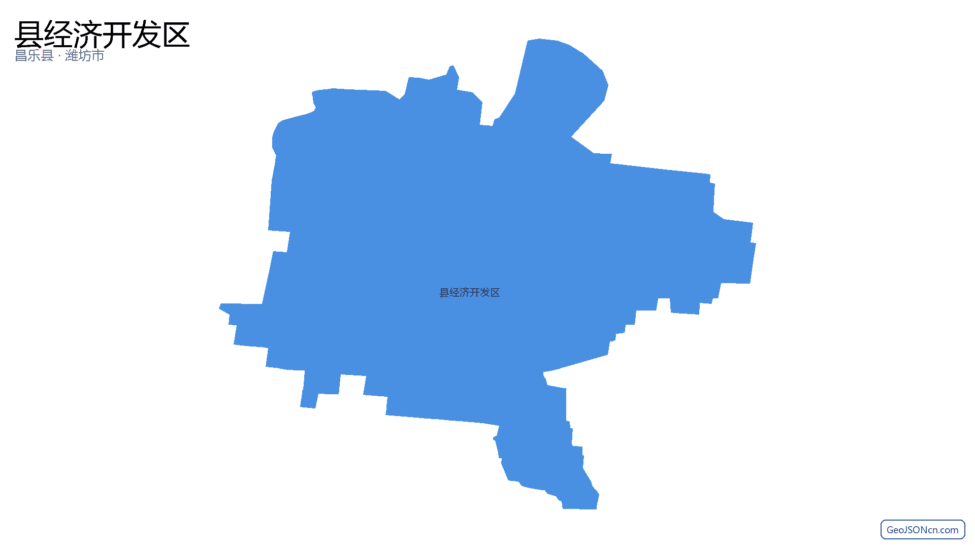 县经济开发区行政区划边界地图(昌乐县·潍坊市),提供GeoJSON、SHP矢量边界数据下载及高清地图大图(PNG/JPG) - GeoJSONcn.com