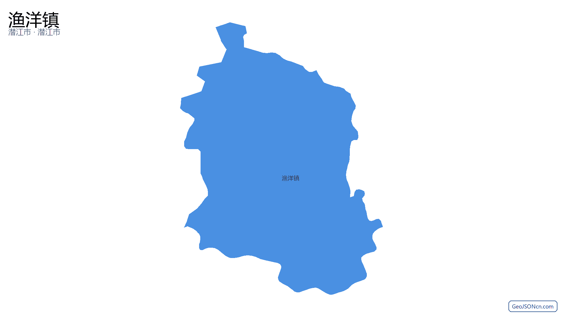 渔洋镇行政区划边界地图(潜江市·潜江市),提供GeoJSON、SHP矢量边界数据下载及高清地图大图(PNG/JPG) - GeoJSONcn.com