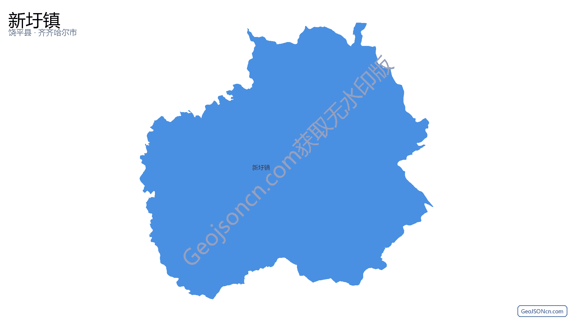 新圩镇行政区划边界地图(饶平县·潮州市),提供GeoJSON、SHP矢量边界数据下载及高清地图大图(PNG/JPG) - GeoJSONcn.com