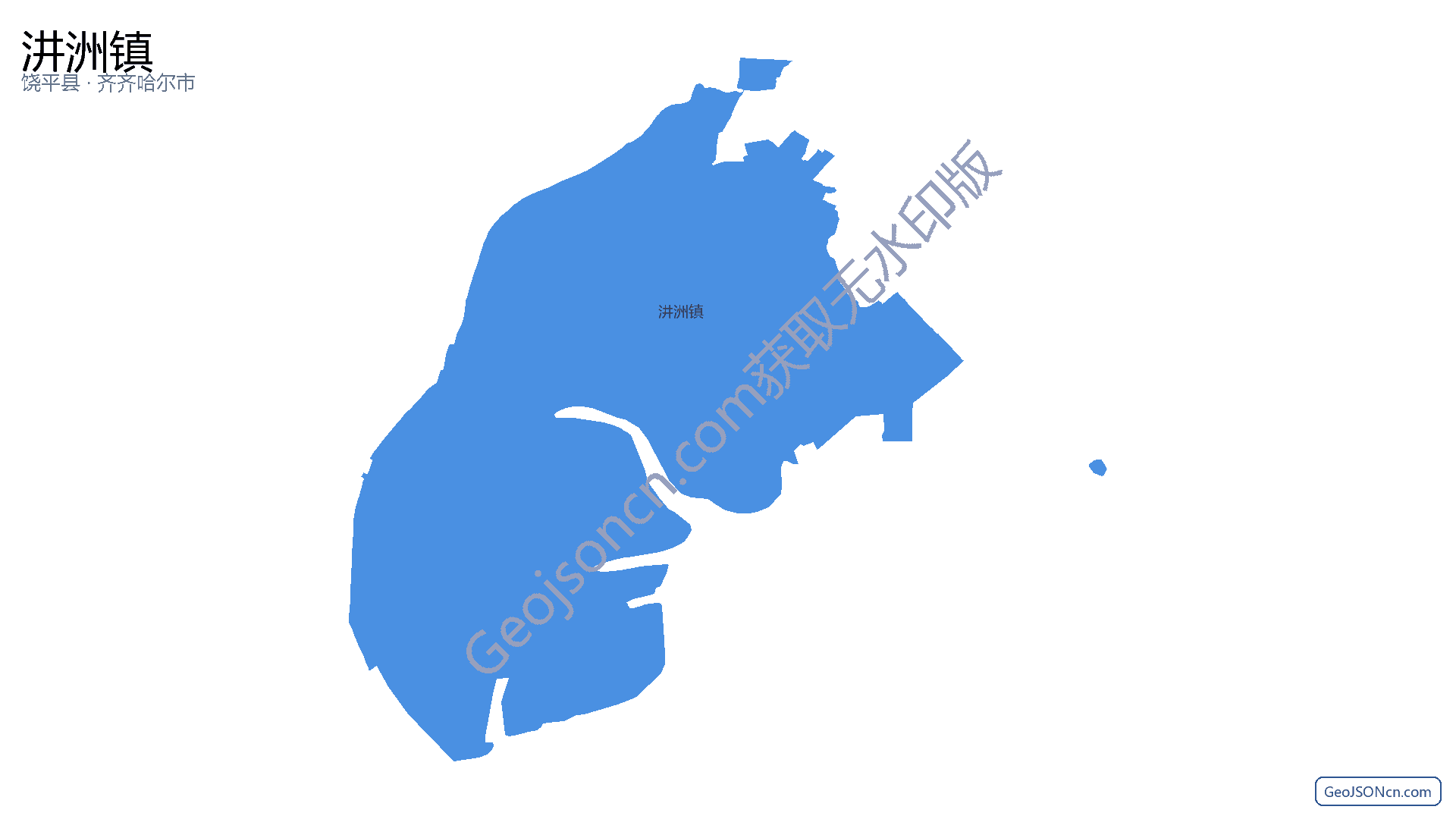 汫洲镇行政区划边界地图(饶平县·潮州市),提供GeoJSON、SHP矢量边界数据下载及高清地图大图(PNG/JPG) - GeoJSONcn.com