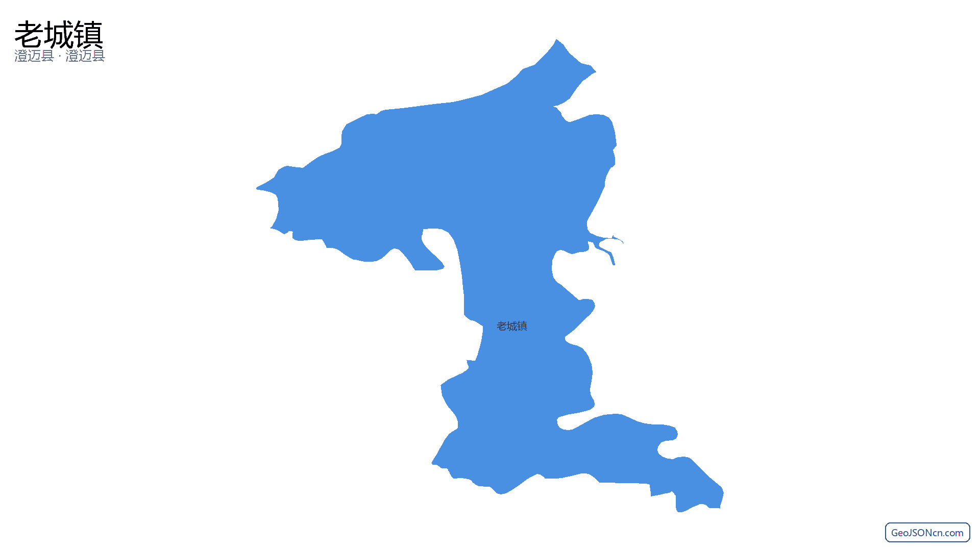 老城镇行政区划边界地图(澄迈县·澄迈县),提供GeoJSON、SHP矢量边界数据下载及高清地图大图(PNG/JPG) - GeoJSONcn.com