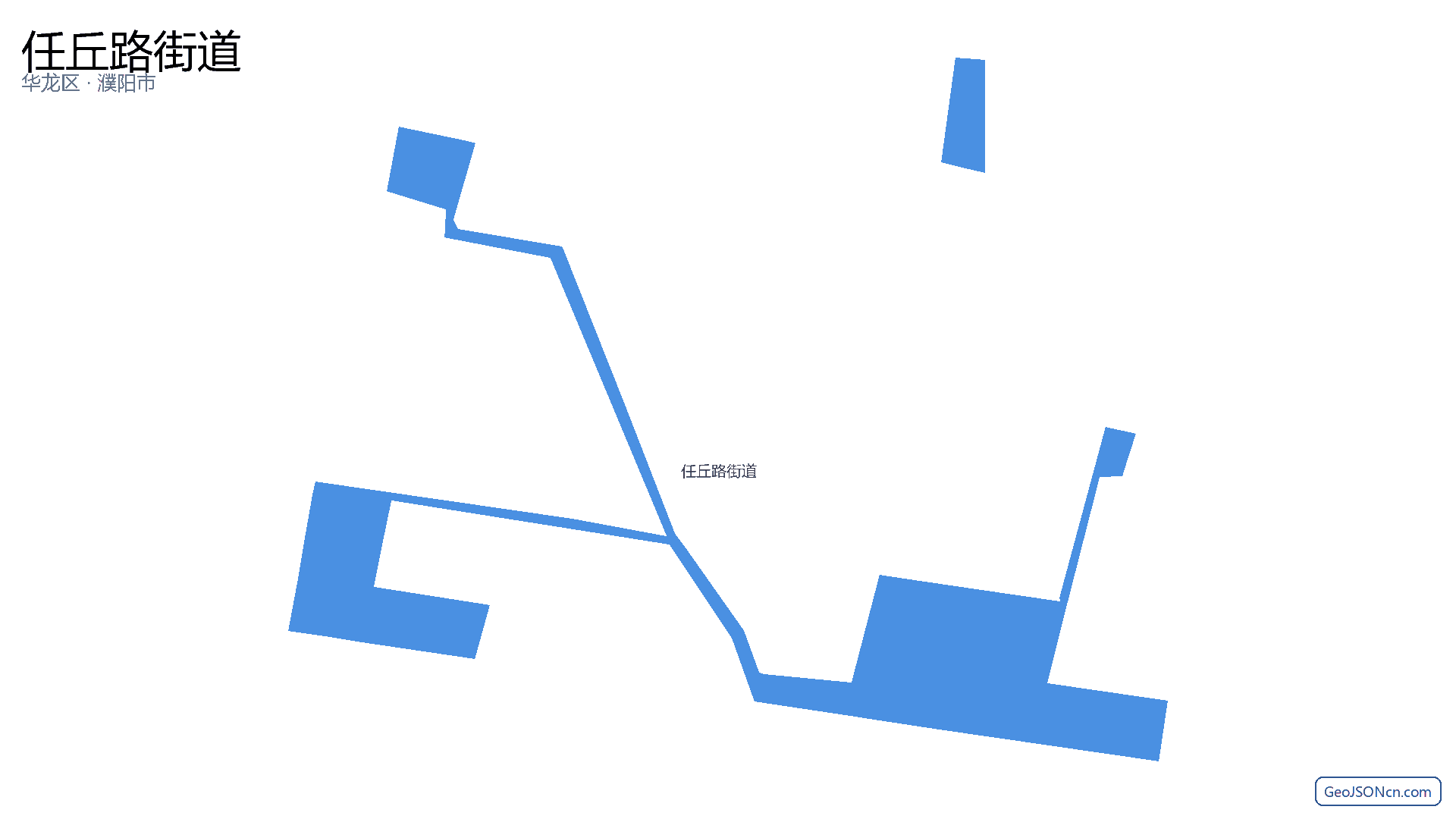 任丘路街道行政区划边界地图（华龙区·濮阳市）,提供GeoJSON、SHP矢量边界数据下载及高清地图大图(PNG/JPG) - GeoJSONcn.com