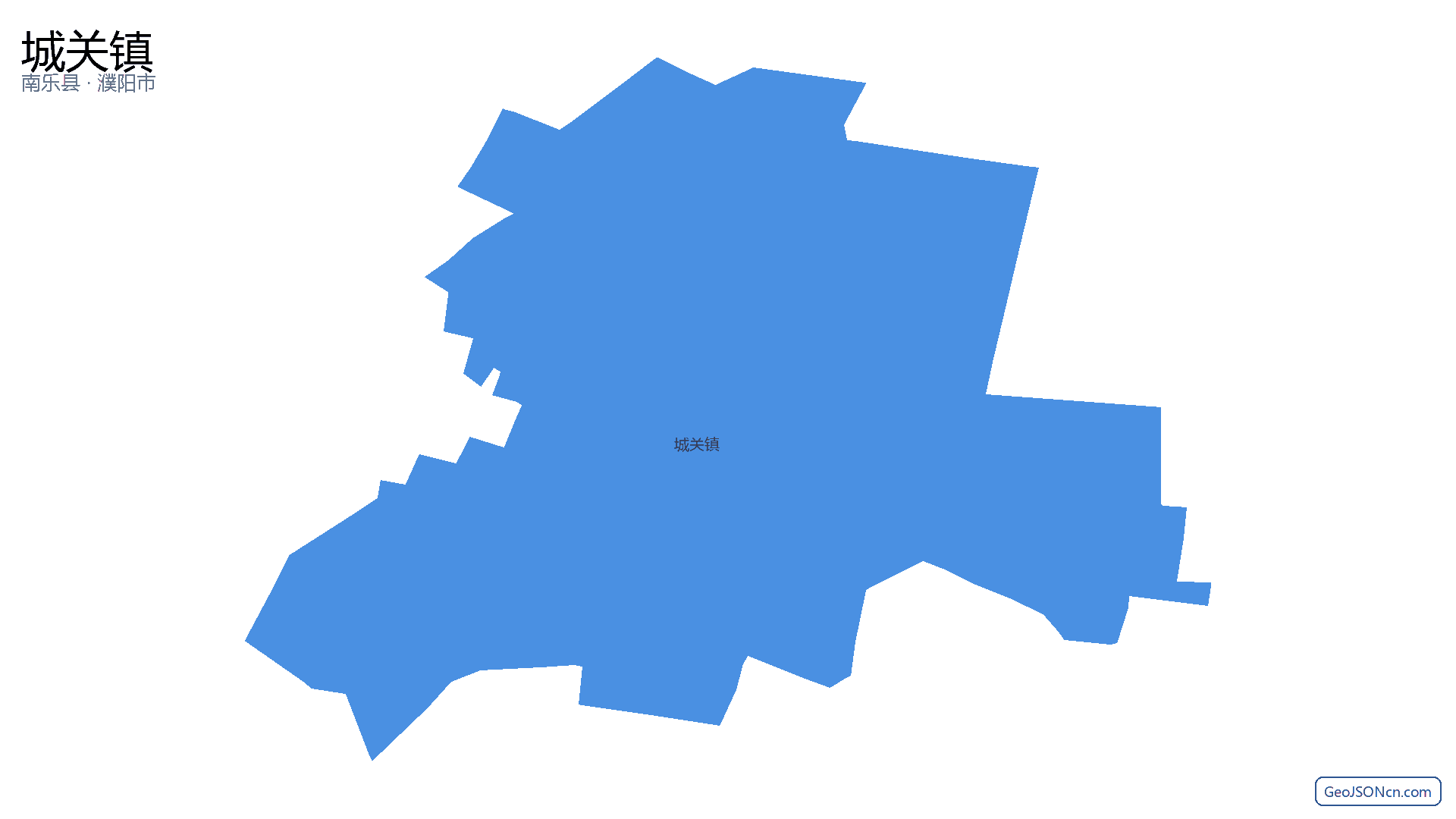 城关镇行政区划边界地图（南乐县·濮阳市）,提供GeoJSON、SHP矢量边界数据下载及高清地图大图(PNG/JPG) - GeoJSONcn.com