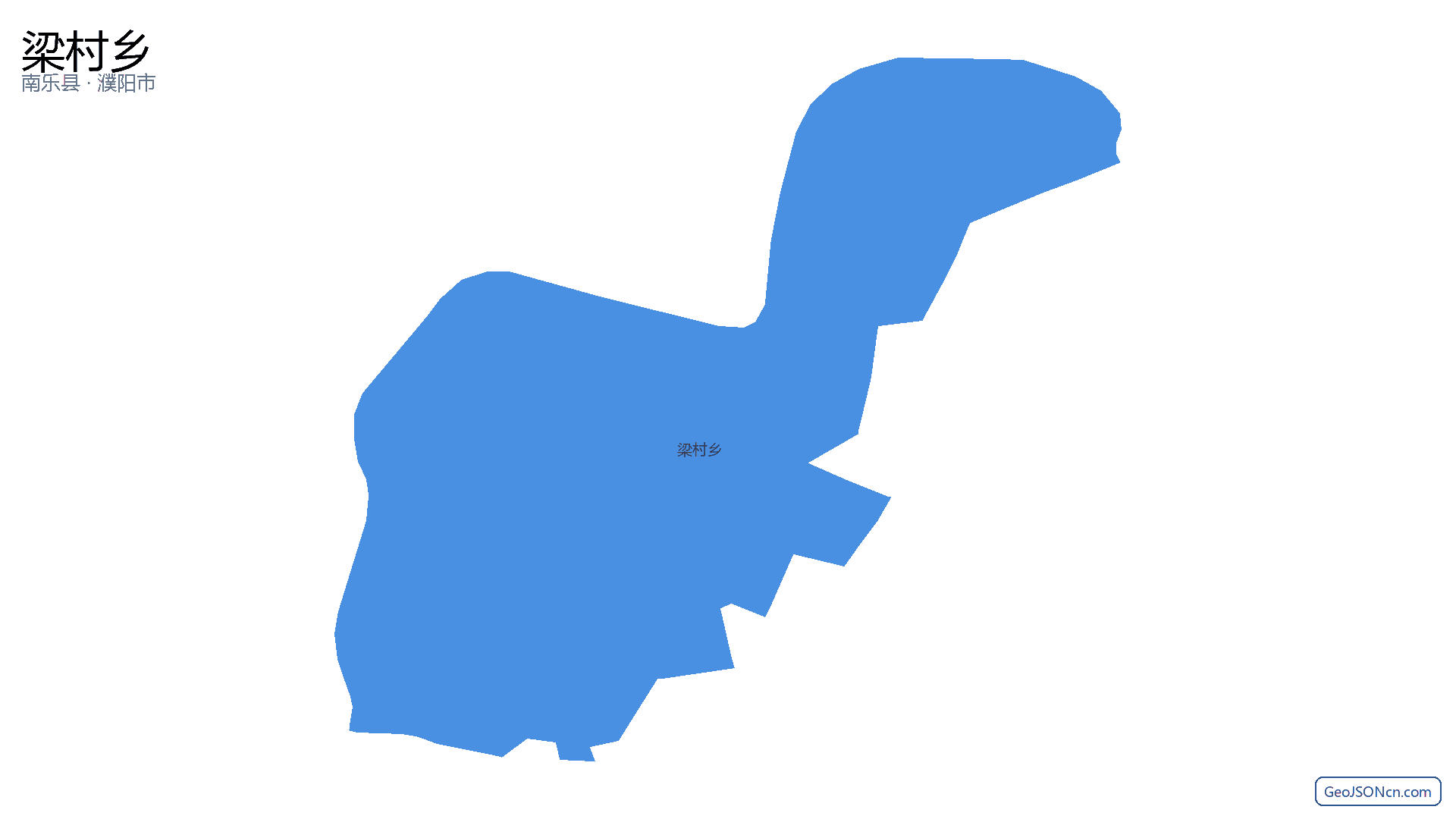 梁村乡行政区划边界地图(南乐县·濮阳市),提供GeoJSON、SHP矢量边界数据下载及高清地图大图(PNG/JPG) - GeoJSONcn.com