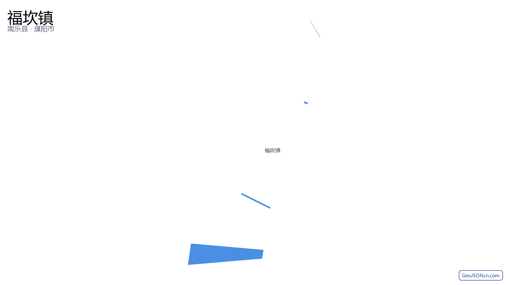 福坎镇行政区划边界地图(南乐县·濮阳市),提供GeoJSON、SHP矢量边界数据下载及高清地图大图(PNG/JPG) - GeoJSONcn.com