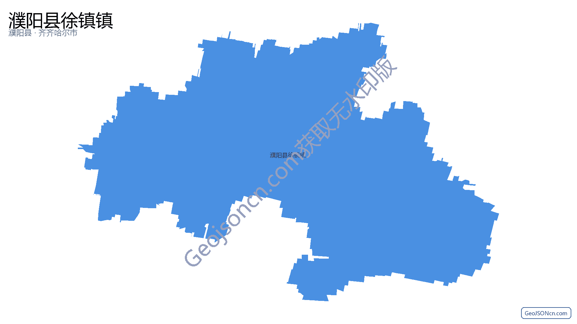 濮阳县徐镇镇行政区划边界地图（濮阳县·濮阳市）,提供GeoJSON、SHP矢量边界数据下载及高清地图大图(PNG/JPG) - GeoJSONcn.com
