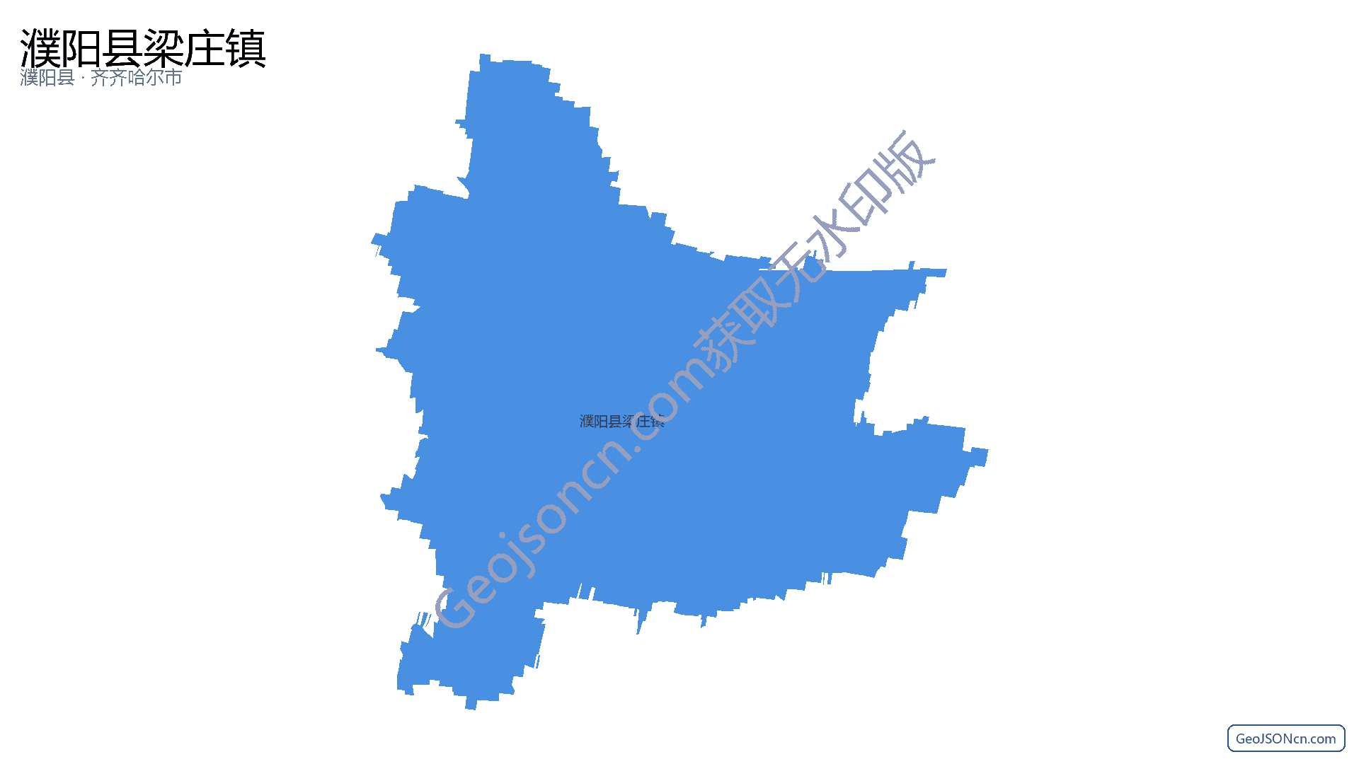 濮阳县梁庄镇行政区划边界地图（濮阳县·濮阳市）,提供GeoJSON、SHP矢量边界数据下载及高清地图大图(PNG/JPG) - GeoJSONcn.com