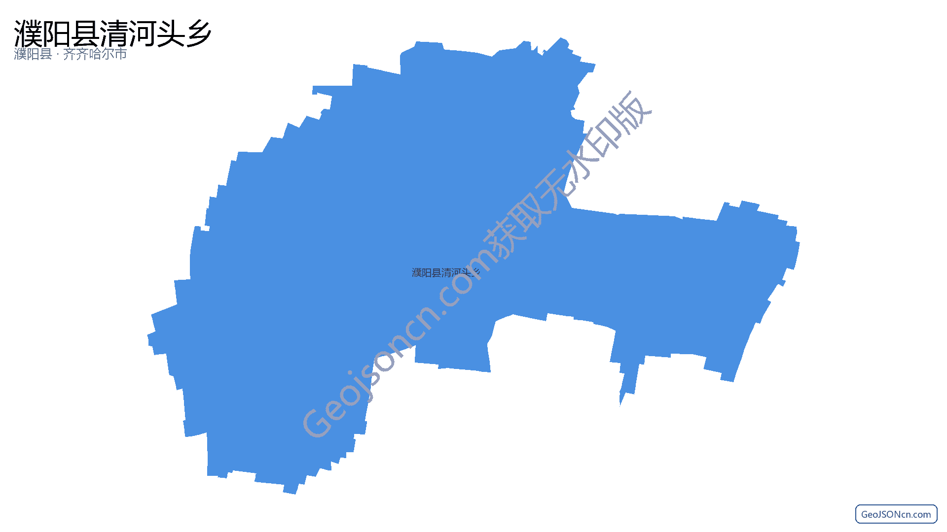 濮阳县清河头乡行政区划边界地图(濮阳县·濮阳市),提供GeoJSON、SHP矢量边界数据下载及高清地图大图(PNG/JPG) - GeoJSONcn.com