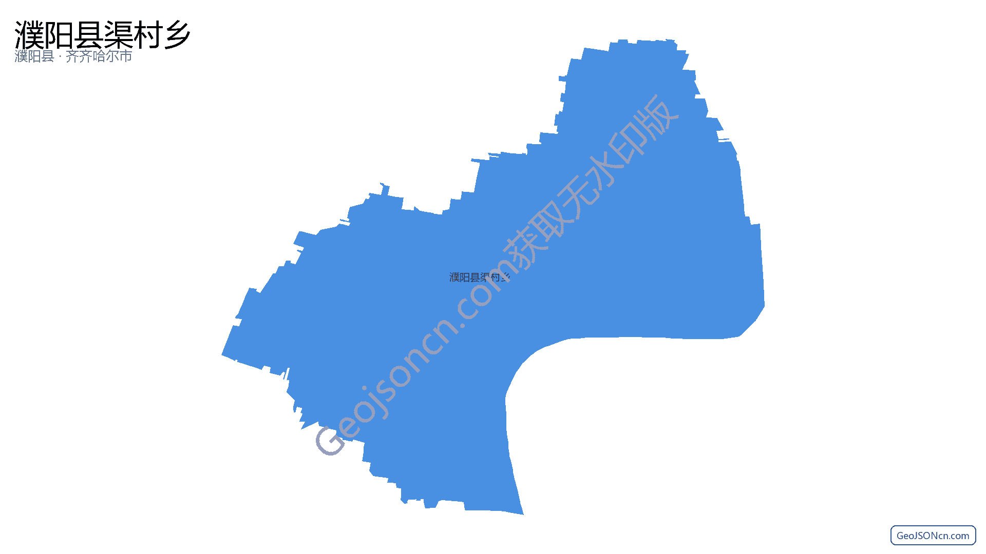 濮阳县渠村乡行政区划边界地图（濮阳县·濮阳市）,提供GeoJSON、SHP矢量边界数据下载及高清地图大图(PNG/JPG) - GeoJSONcn.com