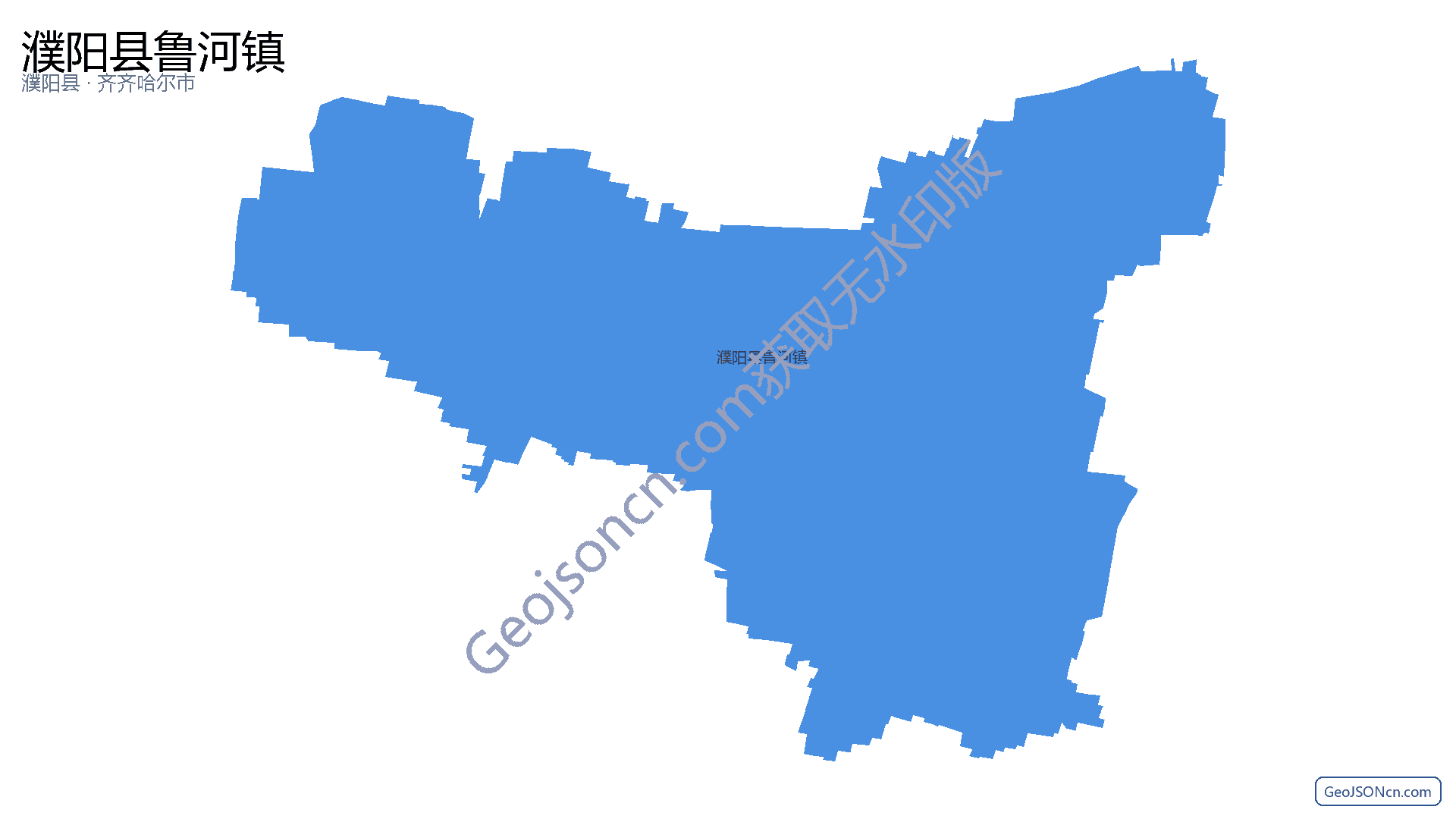 濮阳县鲁河镇行政区划边界地图（濮阳县·濮阳市）,提供GeoJSON、SHP矢量边界数据下载及高清地图大图(PNG/JPG) - GeoJSONcn.com