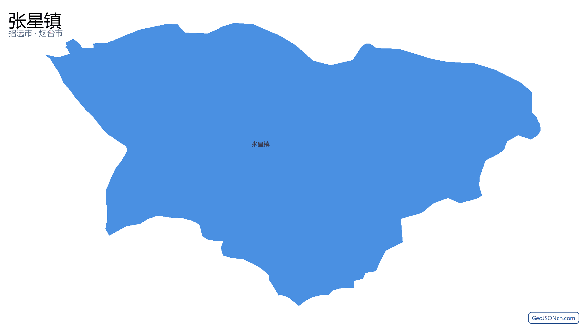 张星镇行政区划边界地图(招远市·烟台市),提供GeoJSON、SHP矢量边界数据下载及高清地图大图(PNG/JPG) - GeoJSONcn.com