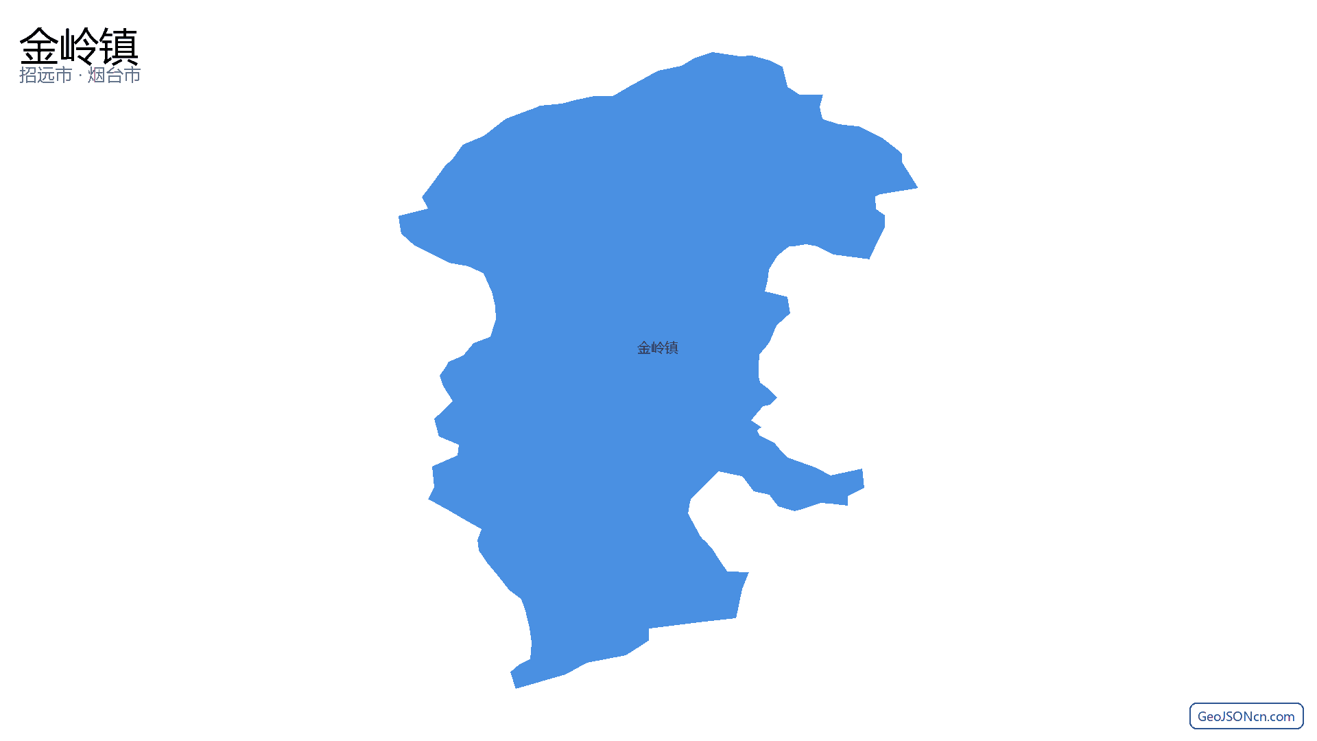 金岭镇行政区划边界地图(招远市·烟台市),提供GeoJSON、SHP矢量边界数据下载及高清地图大图(PNG/JPG) - GeoJSONcn.com