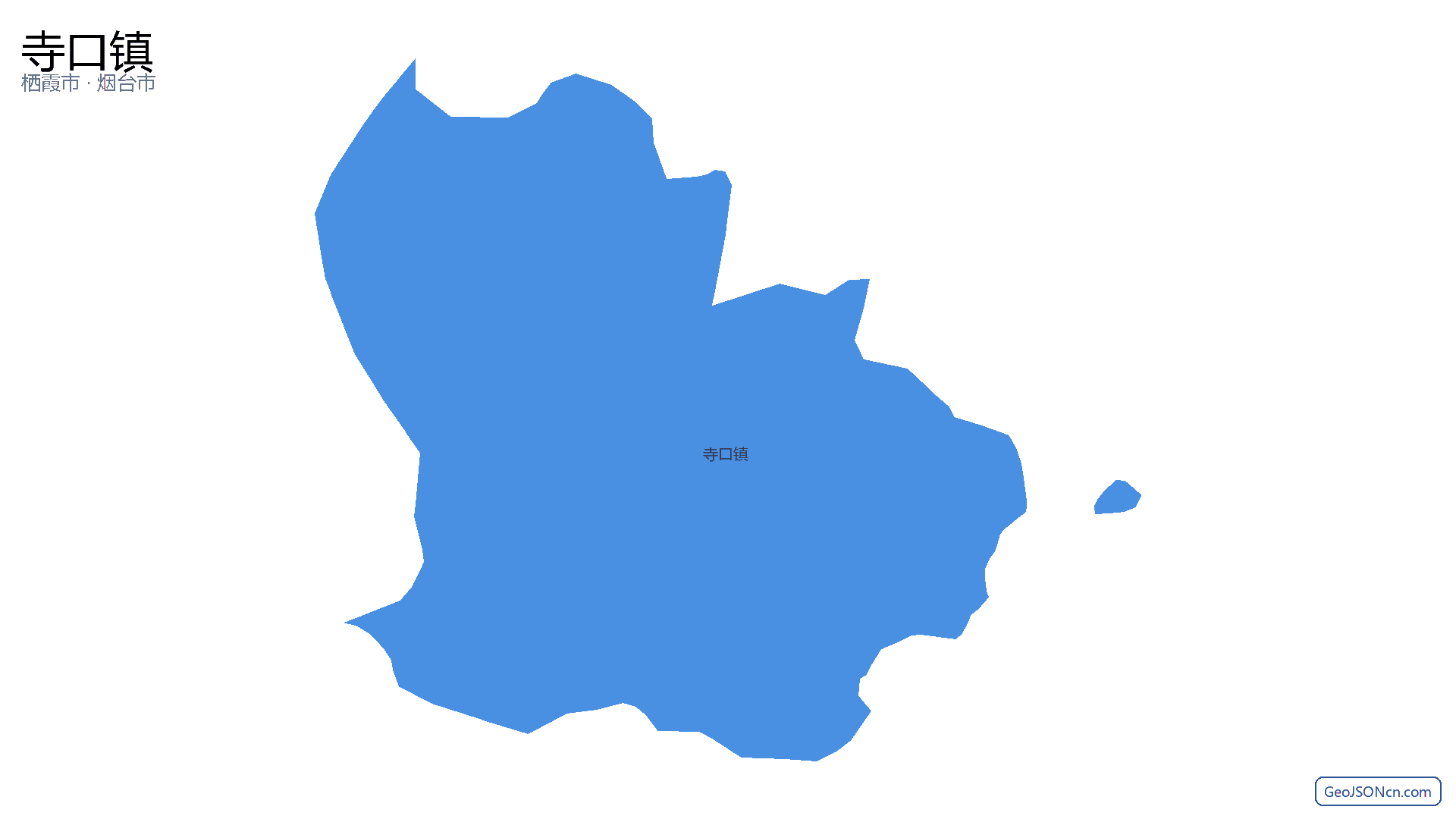 寺口镇行政区划边界地图（栖霞市·烟台市）,提供GeoJSON、SHP矢量边界数据下载及高清地图大图(PNG/JPG) - GeoJSONcn.com