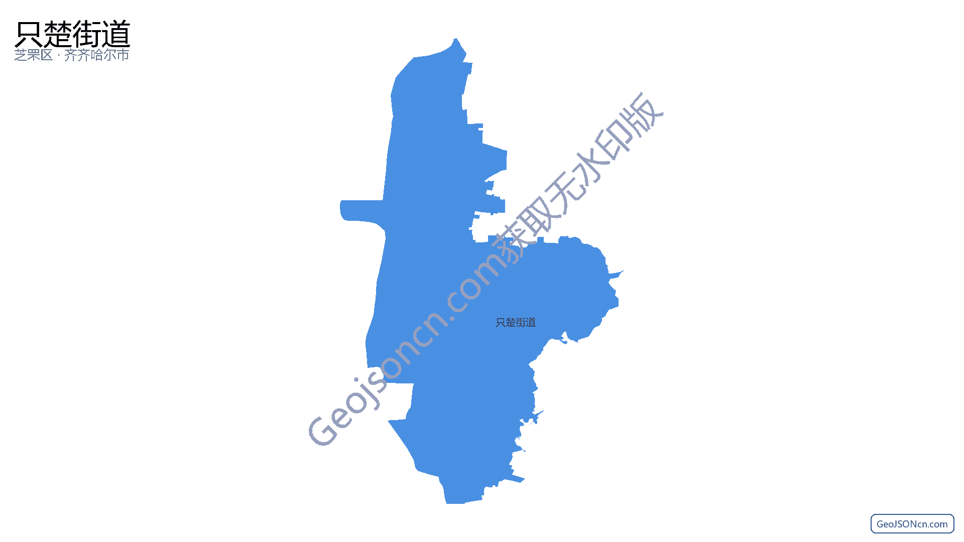只楚街道行政区划边界地图(芝罘区·烟台市),提供GeoJSON、SHP矢量边界数据下载及高清地图大图(PNG/JPG) - GeoJSONcn.com