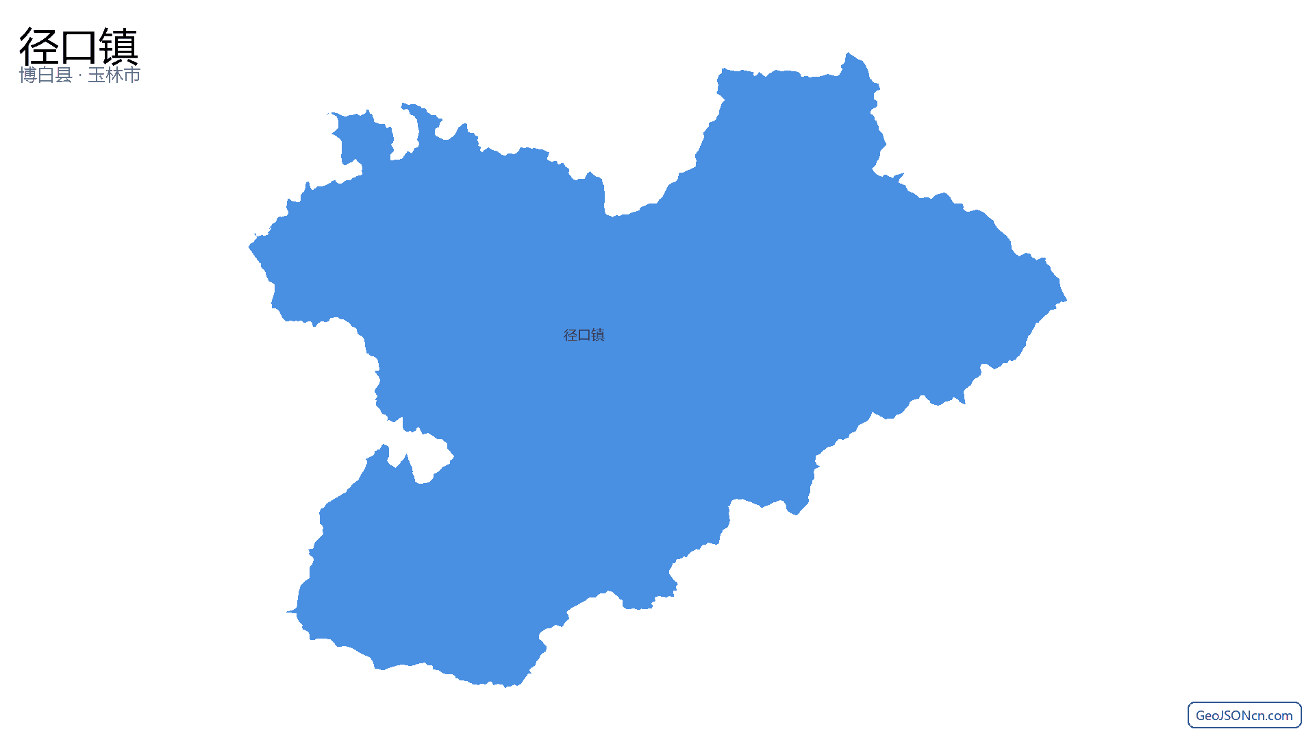 径口镇行政区划边界地图(博白县·玉林市),提供GeoJSON、SHP矢量边界数据下载及高清地图大图(PNG/JPG) - GeoJSONcn.com