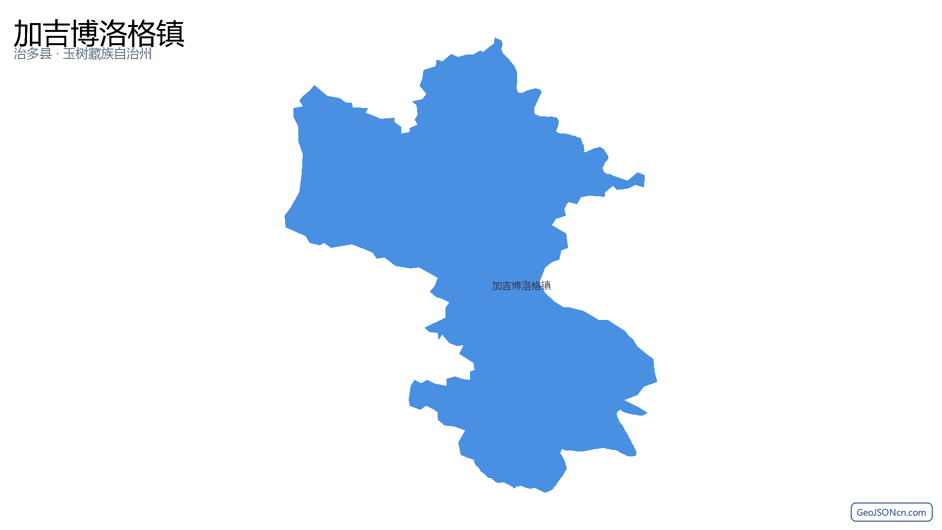 加吉博洛格镇行政区划边界地图(治多县·玉树藏族自治州),提供GeoJSON、SHP矢量边界数据下载及高清地图大图(PNG/JPG) - GeoJSONcn.com