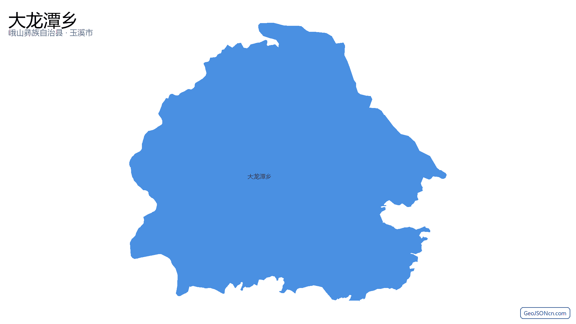 大龙潭乡行政区划边界地图(峨山彝族自治县·玉溪市),提供GeoJSON、SHP矢量边界数据下载及高清地图大图(PNG/JPG) - GeoJSONcn.com