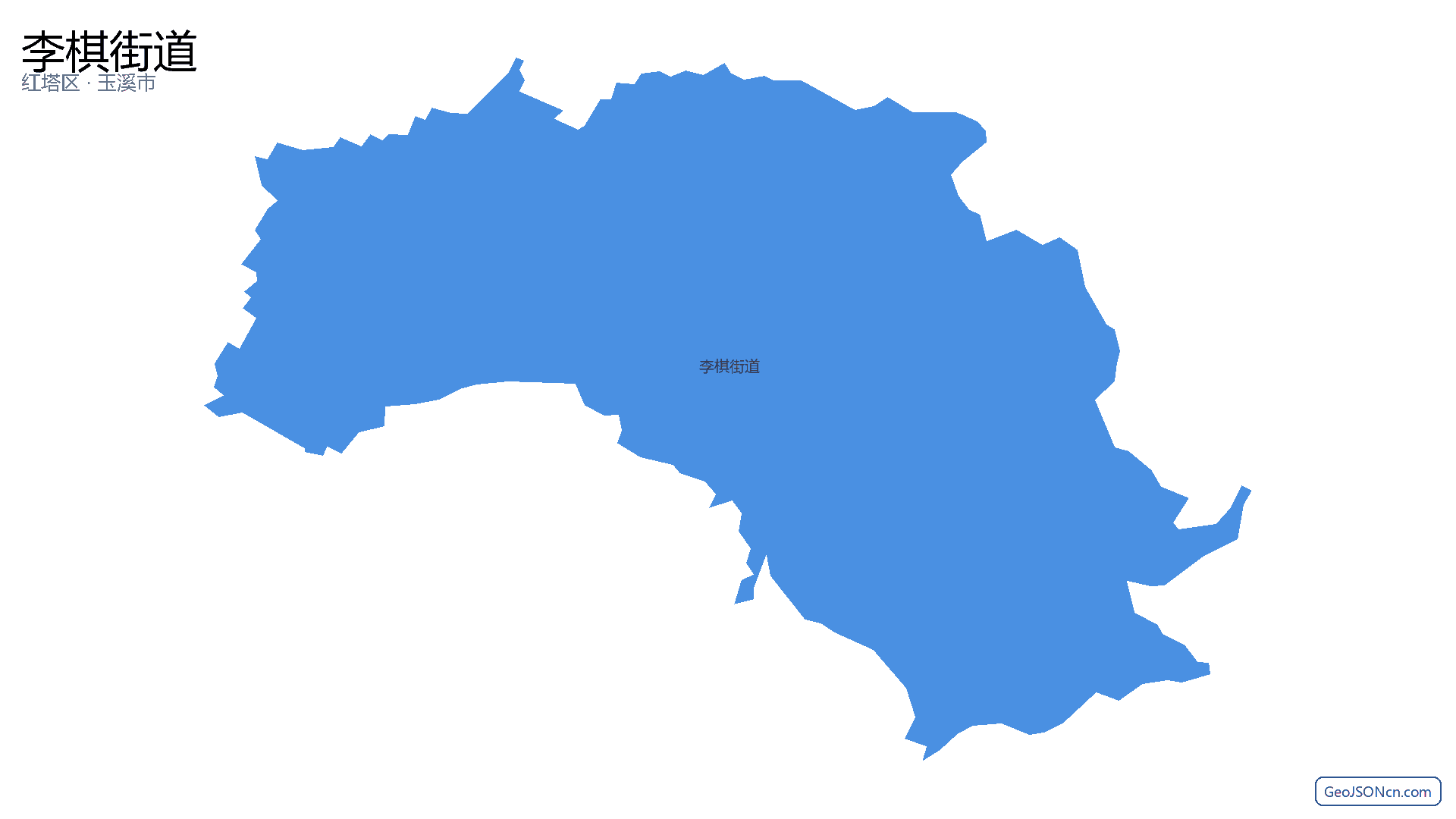 李棋街道行政区划边界地图(红塔区·玉溪市),提供GeoJSON、SHP矢量边界数据下载及高清地图大图(PNG/JPG) - GeoJSONcn.com
