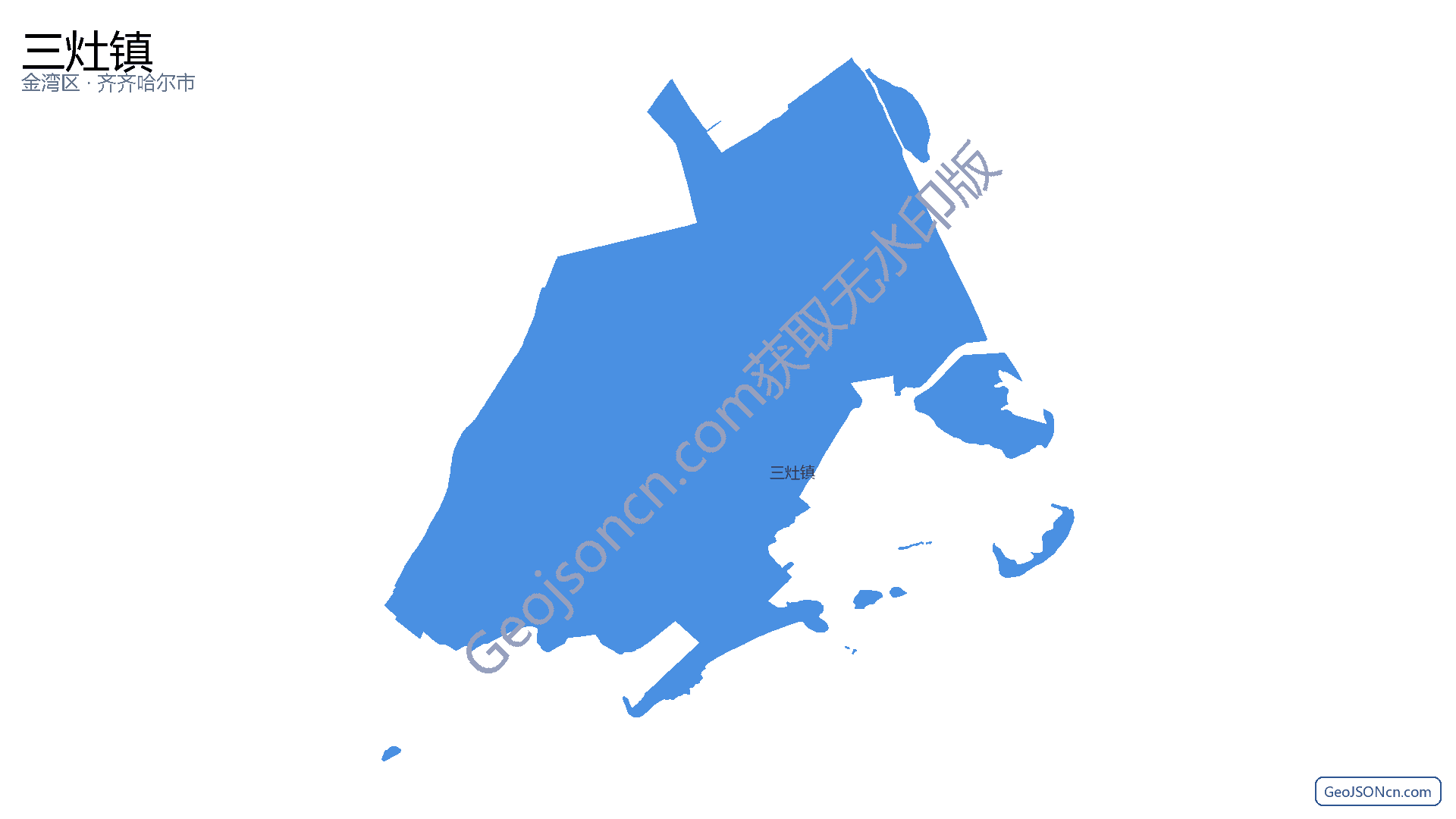 三灶镇行政区划边界地图(金湾区·珠海市),提供GeoJSON、SHP矢量边界数据下载及高清地图大图(PNG/JPG) - GeoJSONcn.com