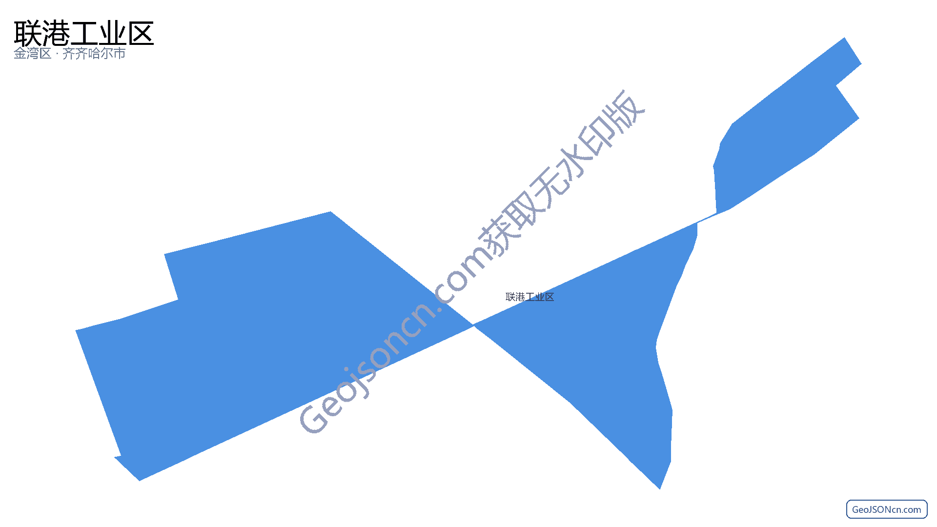 联港工业区行政区划边界地图（金湾区·珠海市）,提供GeoJSON、SHP矢量边界数据下载及高清地图大图(PNG/JPG) - GeoJSONcn.com