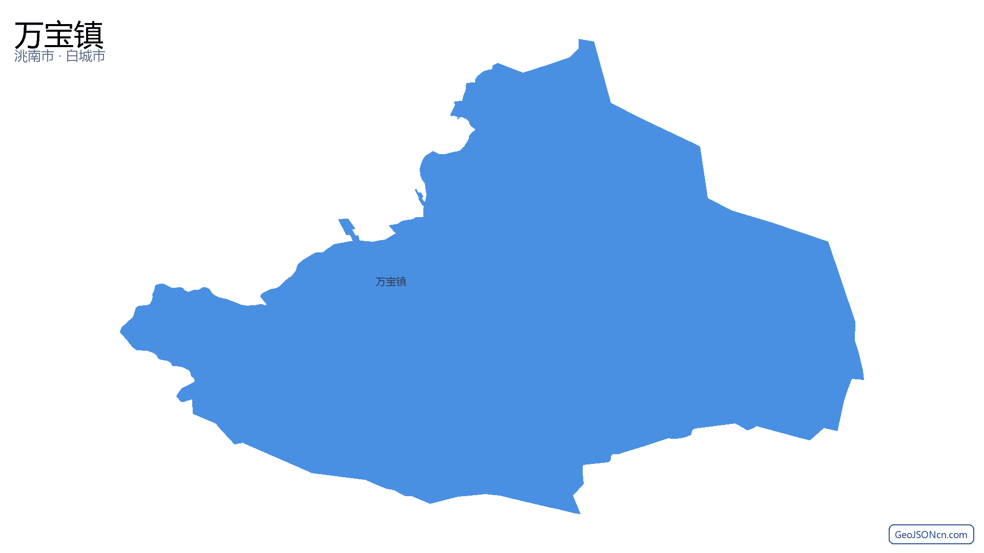万宝镇行政区划边界地图（洮南市·白城市）,提供GeoJSON、SHP矢量边界数据下载及高清地图大图(PNG/JPG) - GeoJSONcn.com