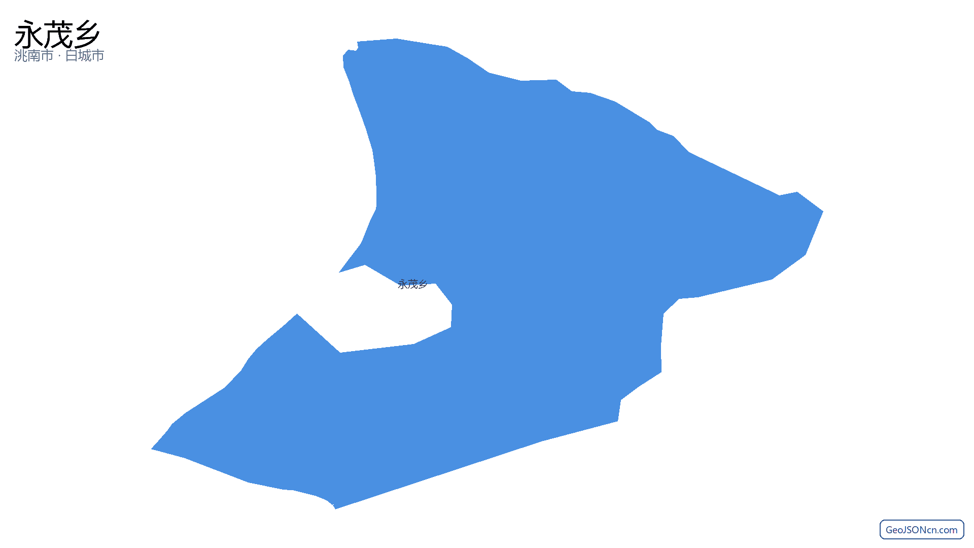 永茂乡行政区划边界地图（洮南市·白城市）,提供GeoJSON、SHP矢量边界数据下载及高清地图大图(PNG/JPG) - GeoJSONcn.com