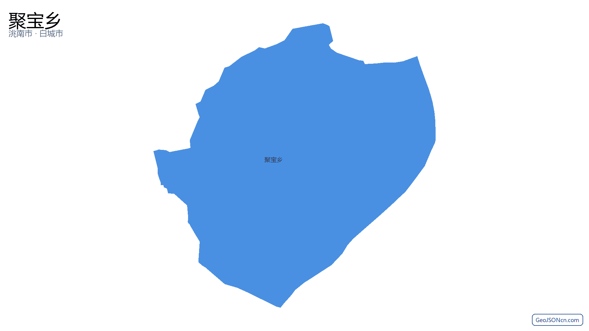 聚宝乡行政区划边界地图（洮南市·白城市）,提供GeoJSON、SHP矢量边界数据下载及高清地图大图(PNG/JPG) - GeoJSONcn.com