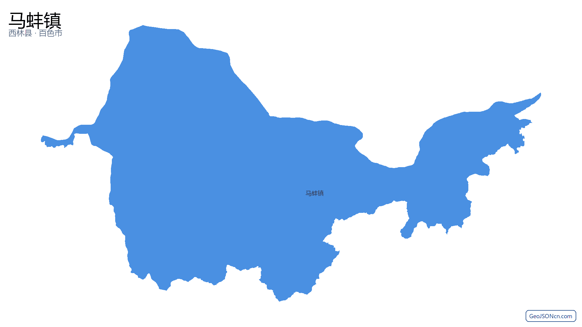 马蚌镇行政区划边界地图(西林县·百色市),提供GeoJSON、SHP矢量边界数据下载及高清地图大图(PNG/JPG) - GeoJSONcn.com