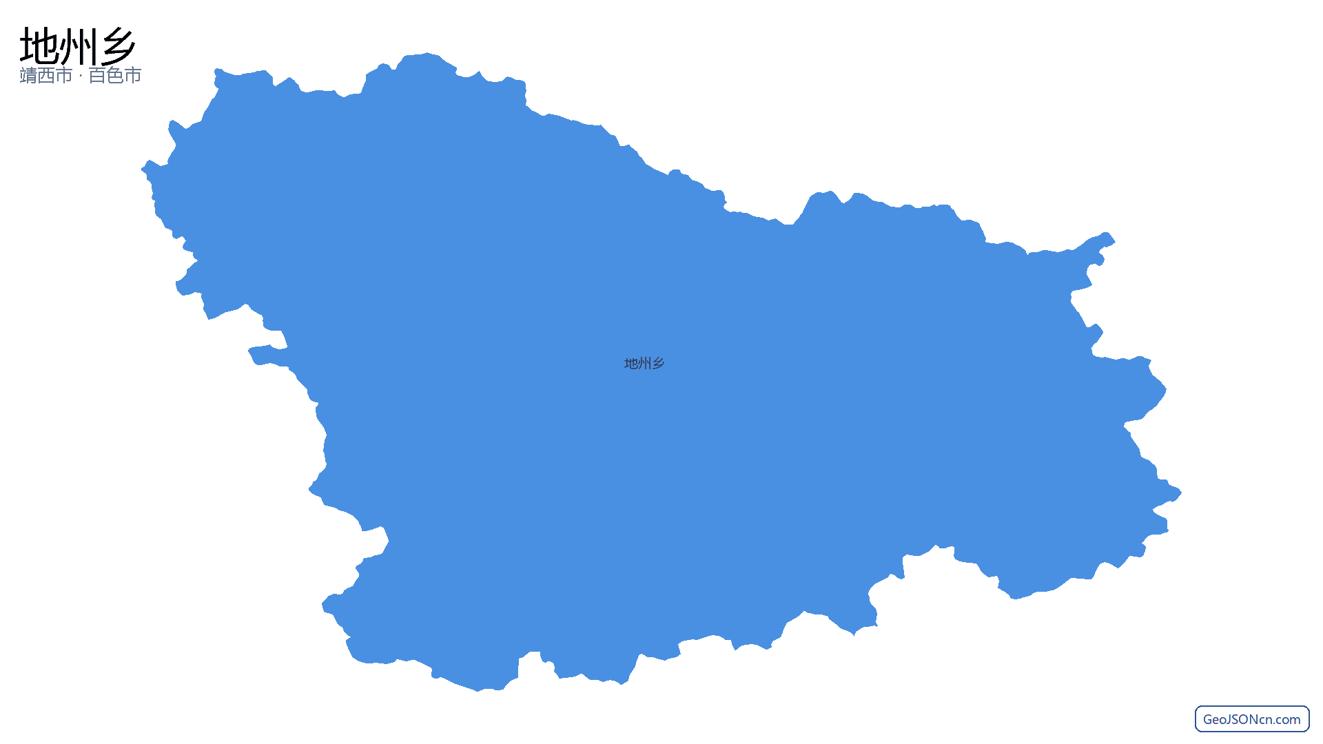 地州乡行政区划边界地图(靖西市·百色市),提供GeoJSON、SHP矢量边界数据下载及高清地图大图(PNG/JPG) - GeoJSONcn.com