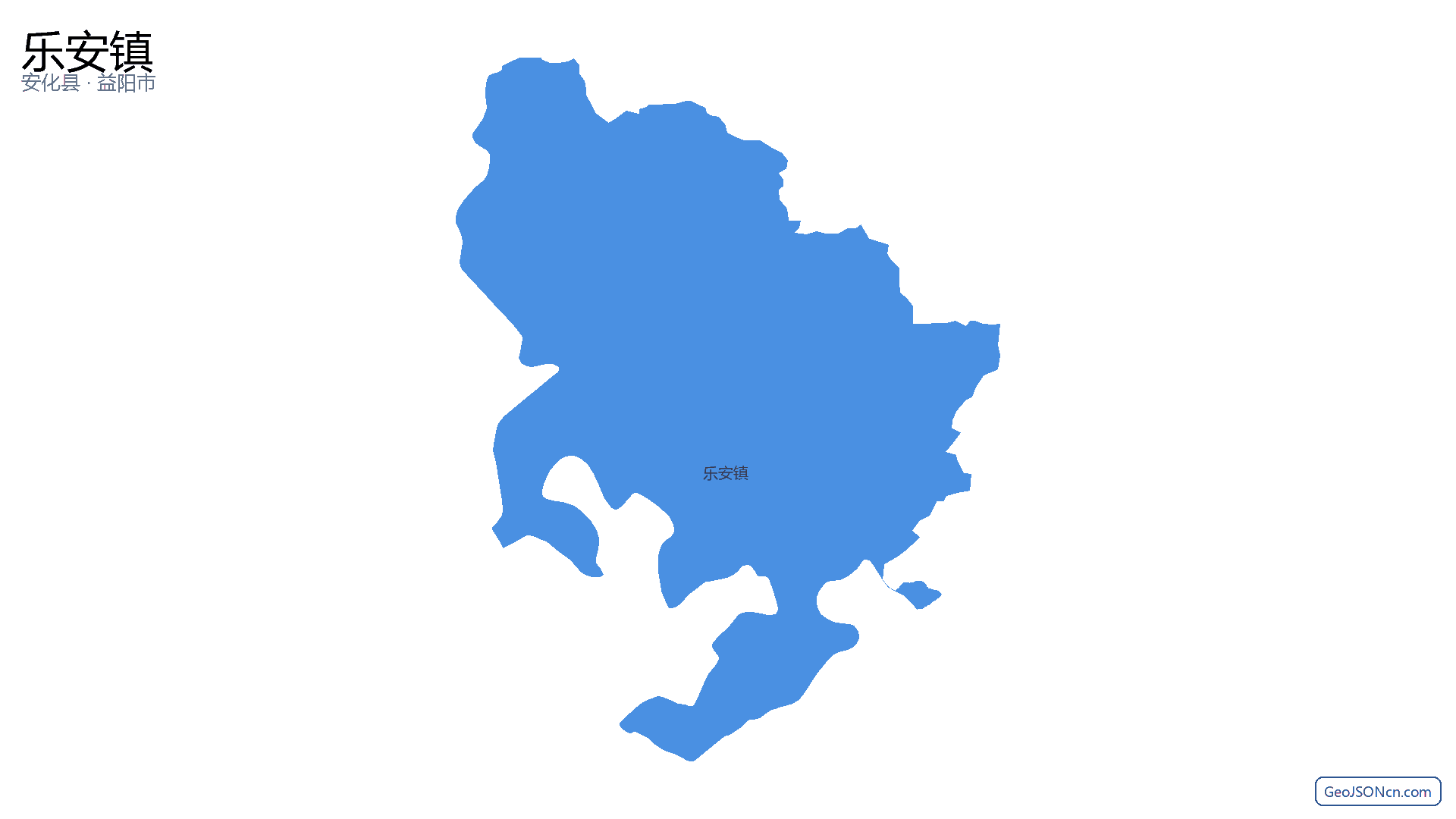 乐安镇行政区划边界地图（安化县·益阳市）,提供GeoJSON、SHP矢量边界数据下载及高清地图大图(PNG/JPG) - GeoJSONcn.com