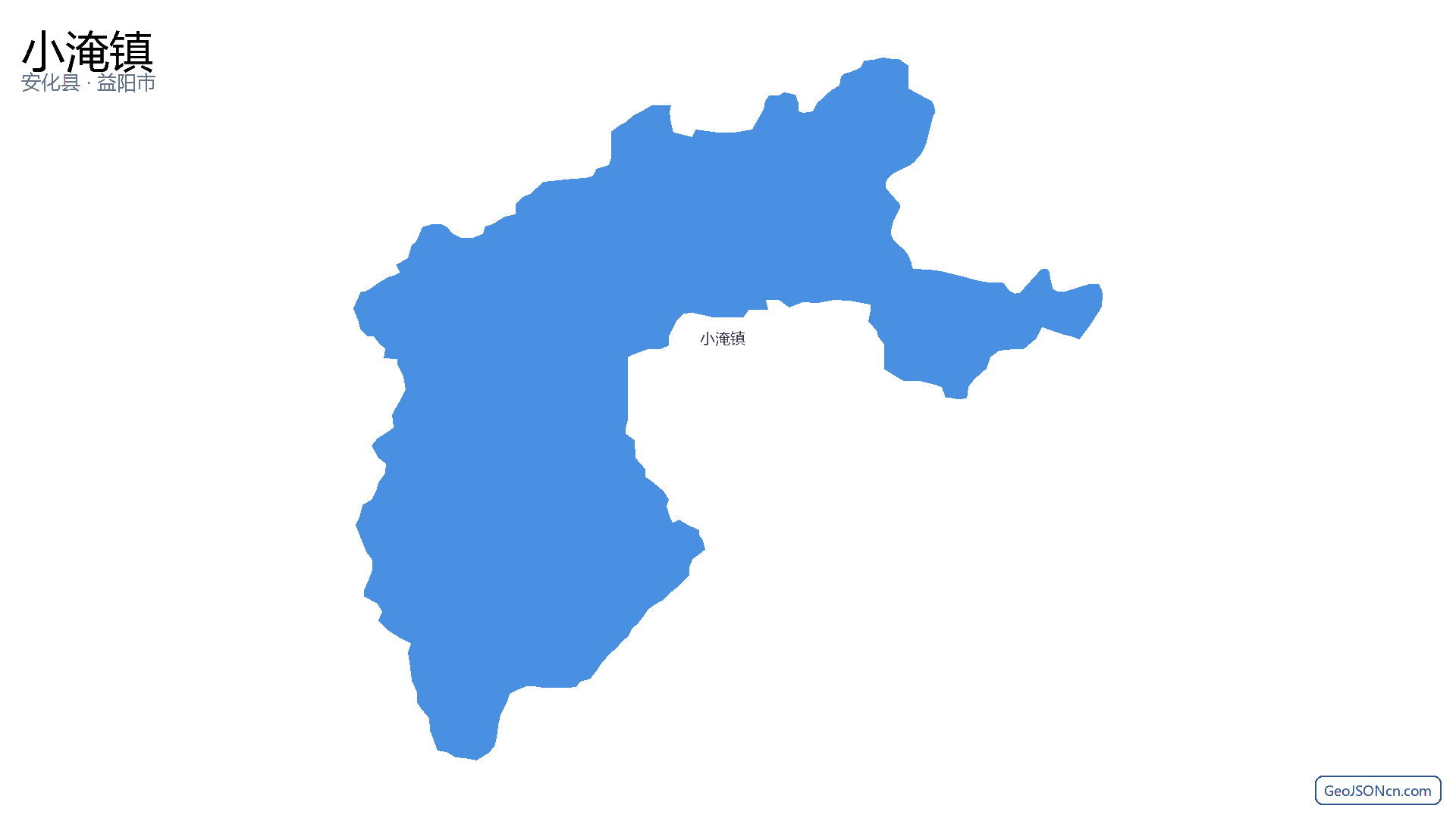 小淹镇行政区划边界地图(安化县·益阳市),提供GeoJSON、SHP矢量边界数据下载及高清地图大图(PNG/JPG) - GeoJSONcn.com
