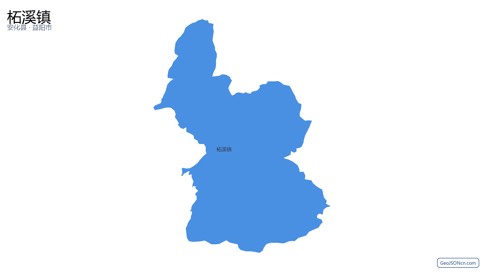 柘溪镇行政区划边界地图（安化县·益阳市）,提供GeoJSON、SHP矢量边界数据下载及高清地图大图(PNG/JPG) - GeoJSONcn.com