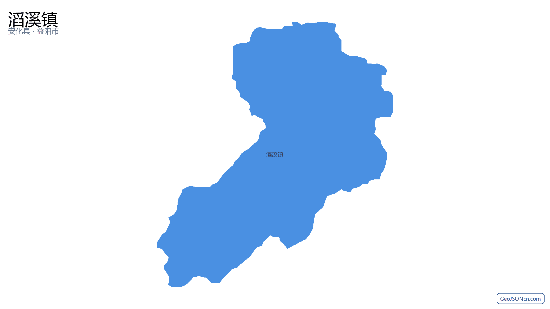 滔溪镇行政区划边界地图（安化县·益阳市）,提供GeoJSON、SHP矢量边界数据下载及高清地图大图(PNG/JPG) - GeoJSONcn.com