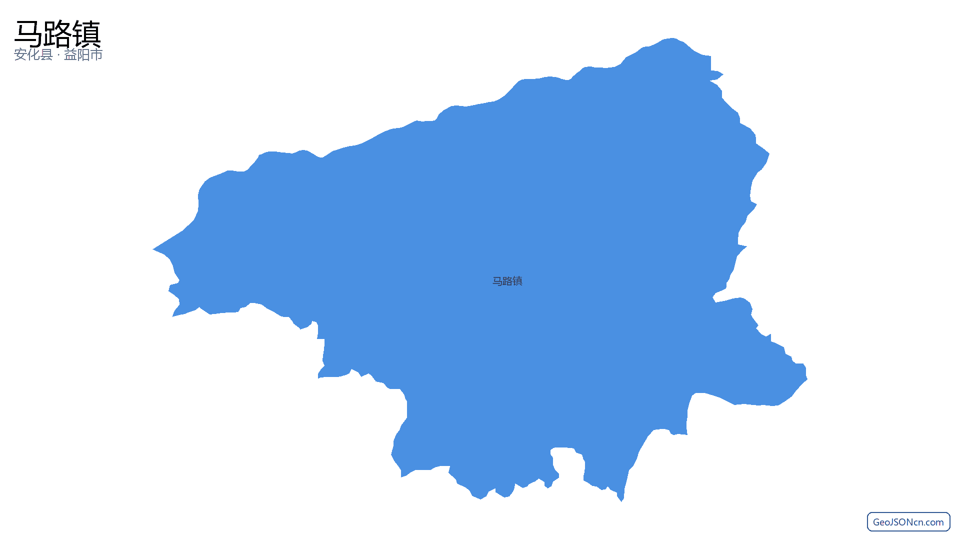 马路镇行政区划边界地图(安化县·益阳市),提供GeoJSON、SHP矢量边界数据下载及高清地图大图(PNG/JPG) - GeoJSONcn.com