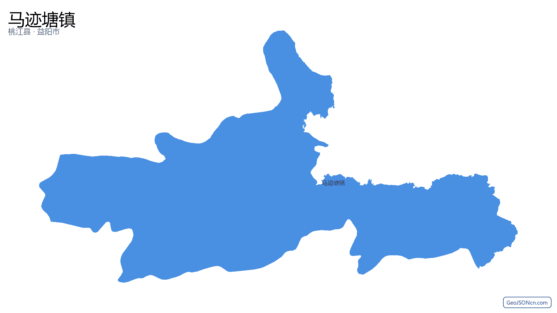 马迹塘镇行政区划边界地图（桃江县·益阳市）,提供GeoJSON、SHP矢量边界数据下载及高清地图大图(PNG/JPG) - GeoJSONcn.com