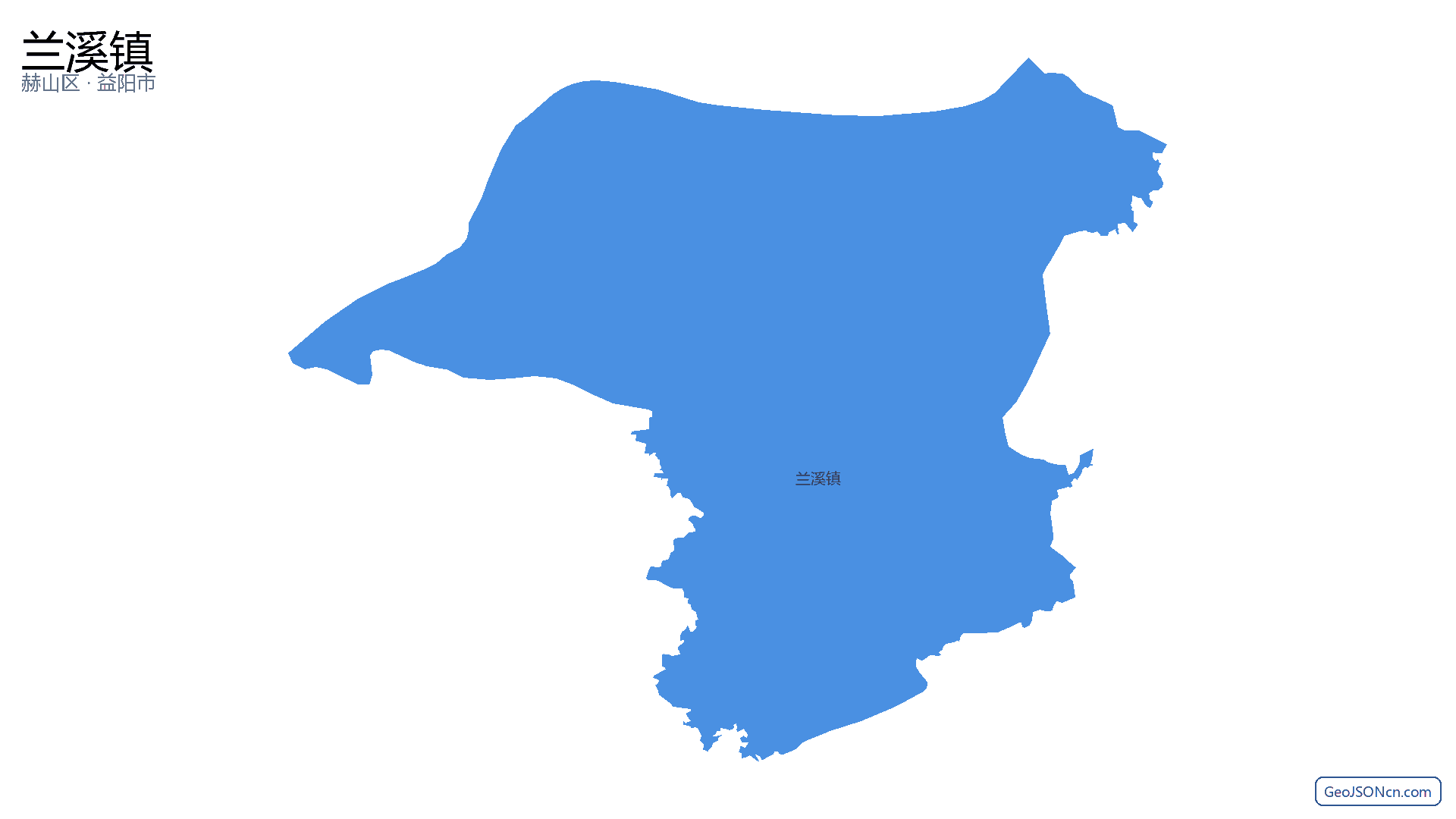 兰溪镇行政区划边界地图（赫山区·益阳市）,提供GeoJSON、SHP矢量边界数据下载及高清地图大图(PNG/JPG) - GeoJSONcn.com