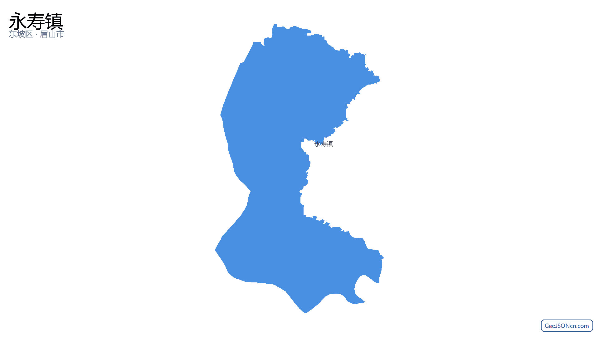 永寿镇行政区划边界地图(东坡区·眉山市),提供GeoJSON、SHP矢量边界数据下载及高清地图大图(PNG/JPG) - GeoJSONcn.com