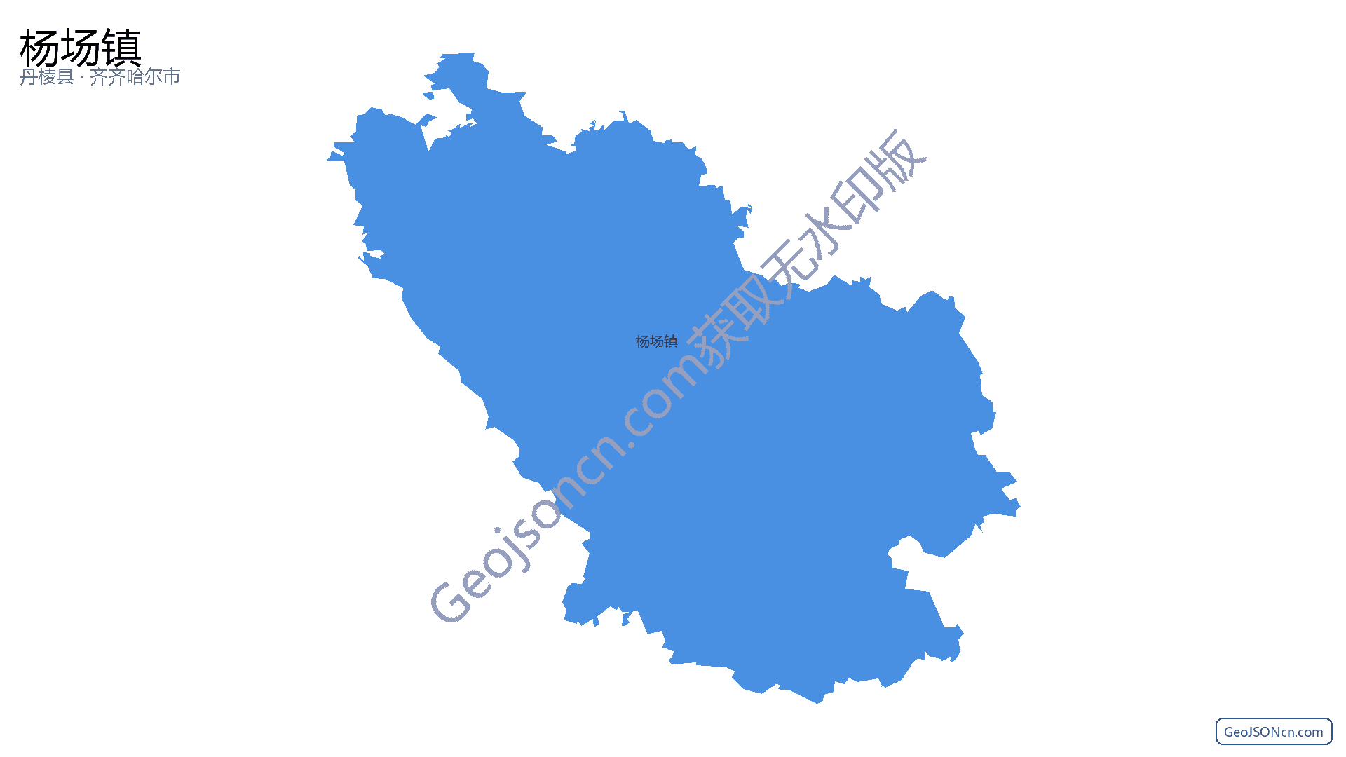 杨场镇行政区划边界地图（丹棱县·眉山市）,提供GeoJSON、SHP矢量边界数据下载及高清地图大图(PNG/JPG) - GeoJSONcn.com