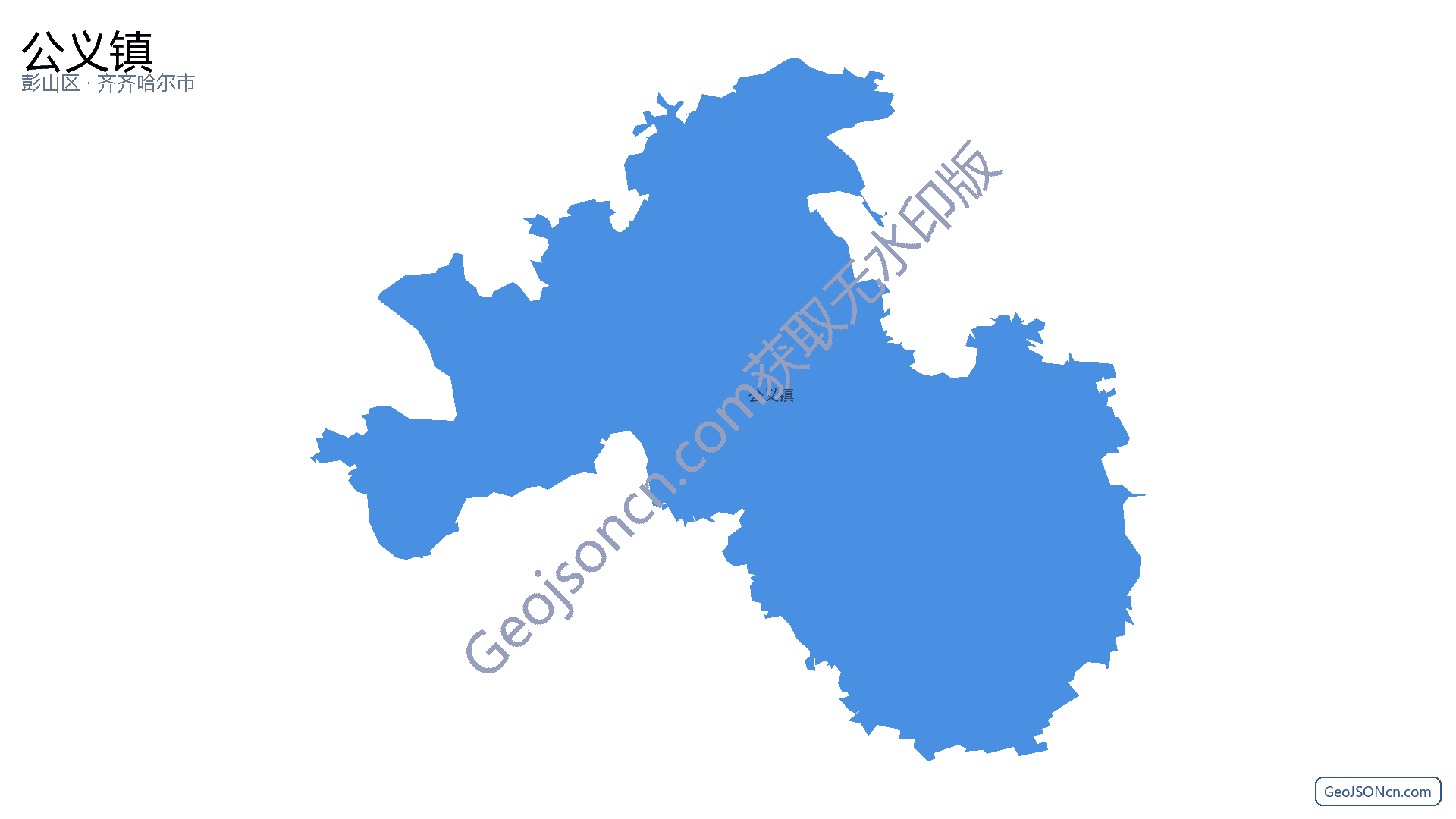 公义镇行政区划边界地图(彭山区·眉山市),提供GeoJSON、SHP矢量边界数据下载及高清地图大图(PNG/JPG) - GeoJSONcn.com
