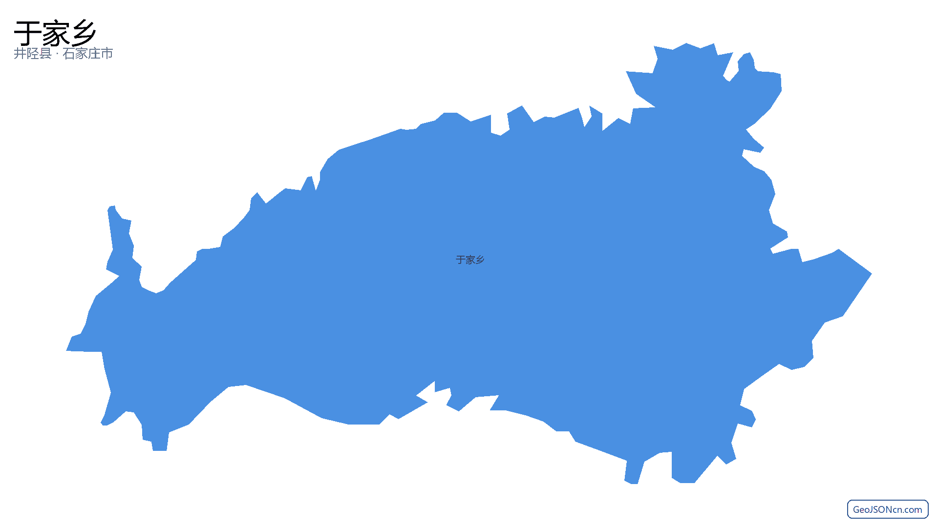 于家乡行政区划边界地图（井陉县·石家庄市）,提供GeoJSON、SHP矢量边界数据下载及高清地图大图(PNG/JPG) - GeoJSONcn.com